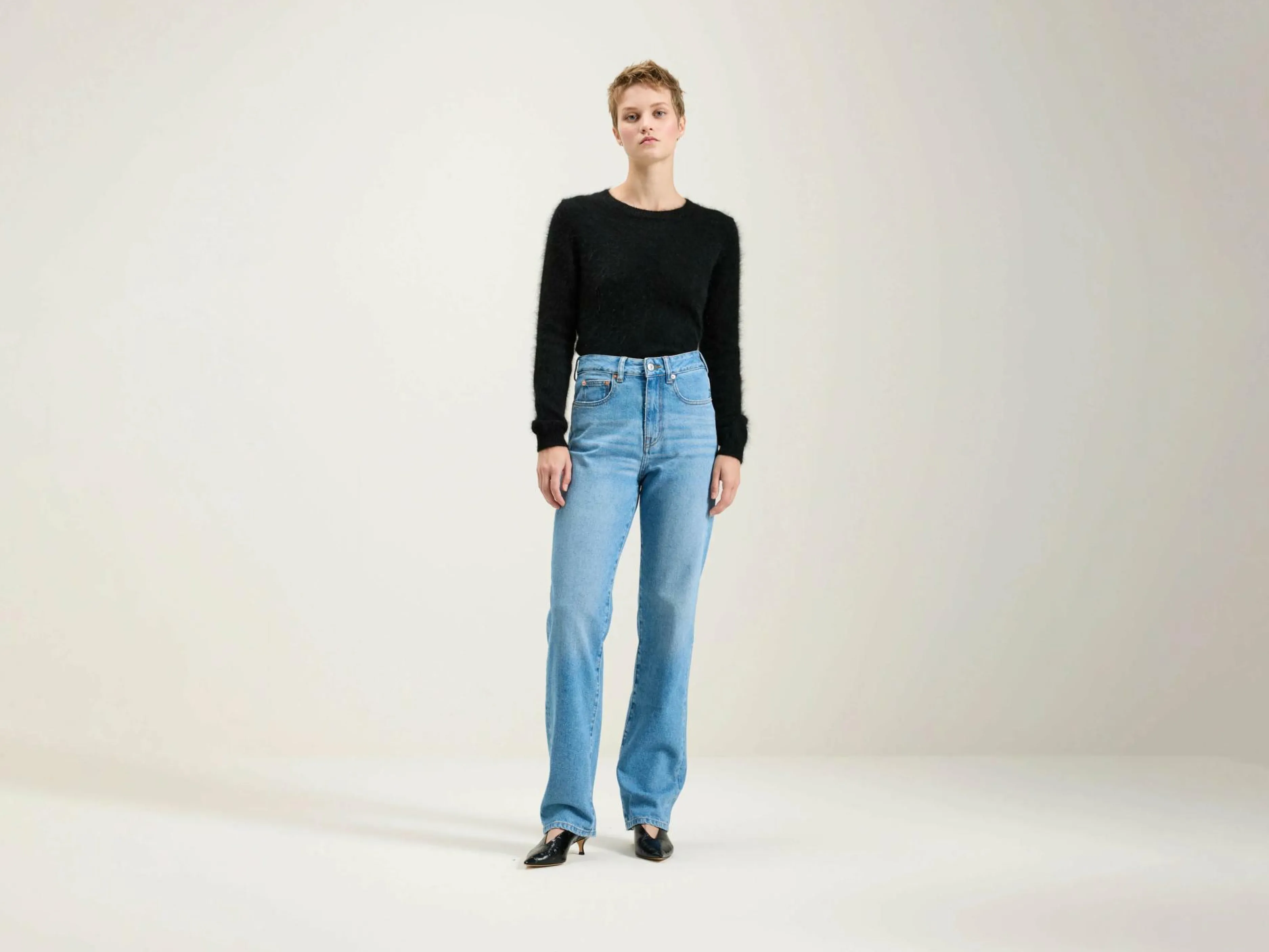 Denim-Bellerose Jean Régulier Pong Vintage medium blue