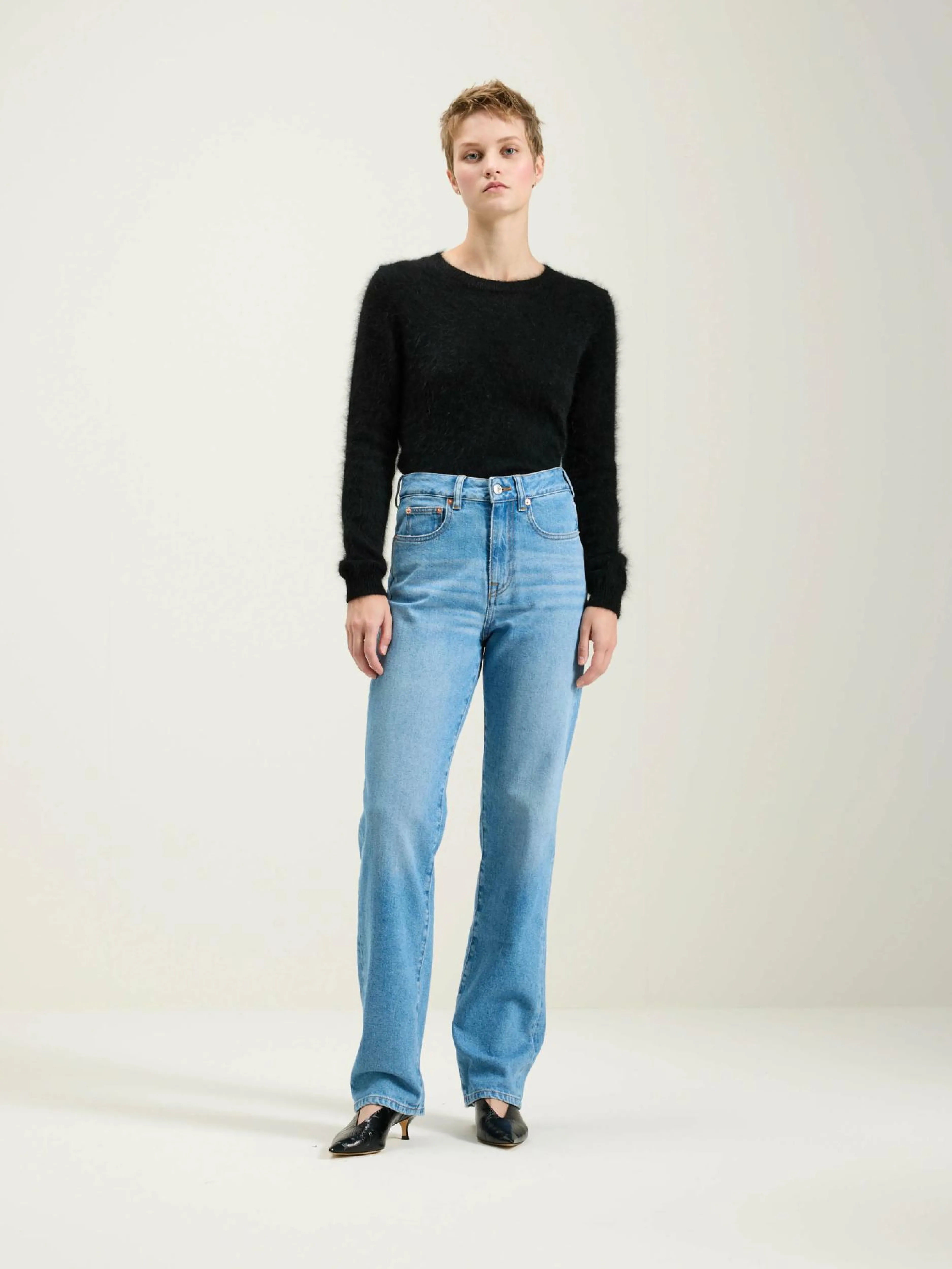 Denim-Bellerose Jean Régulier Pong Vintage medium blue