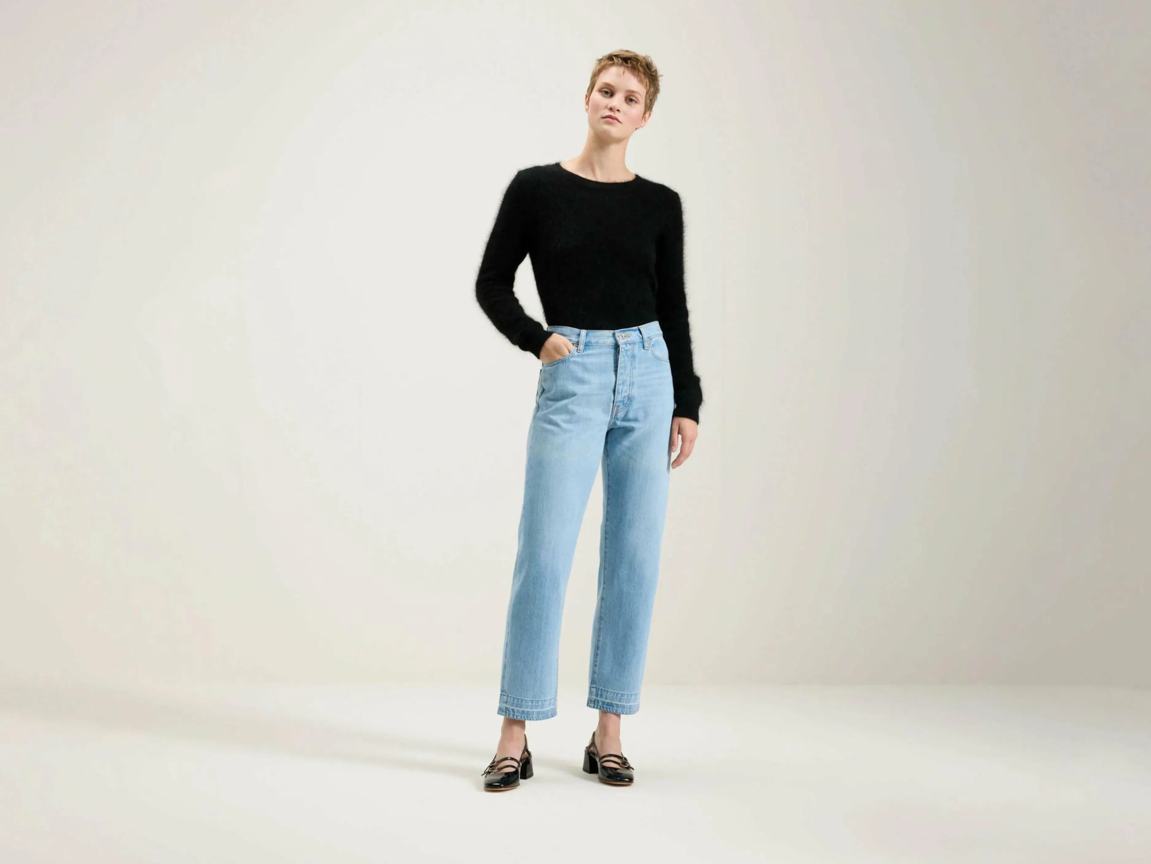 Denim-Bellerose Jean Régulier Popeye Used light blue