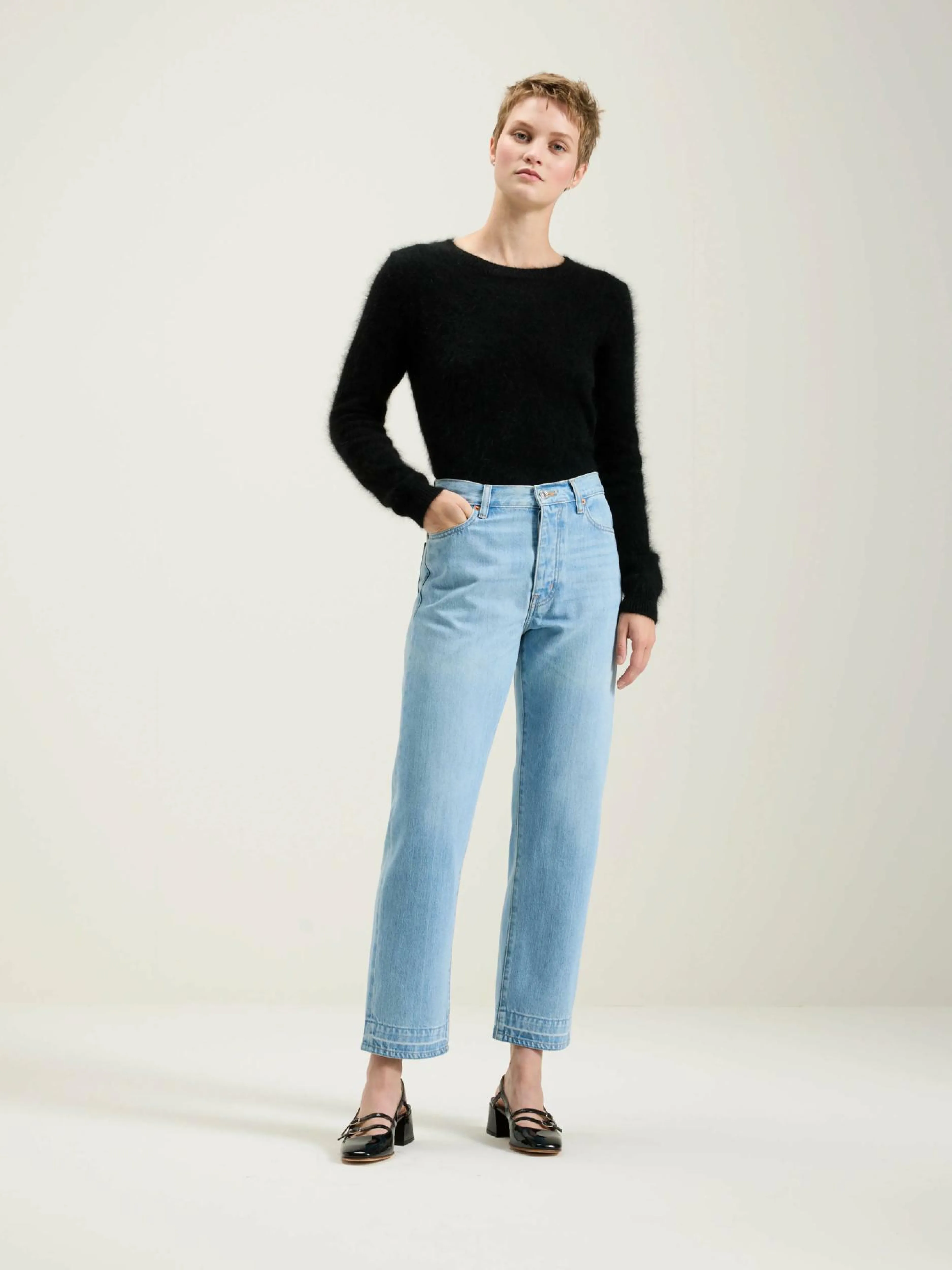 Denim-Bellerose Jean Régulier Popeye Used light blue
