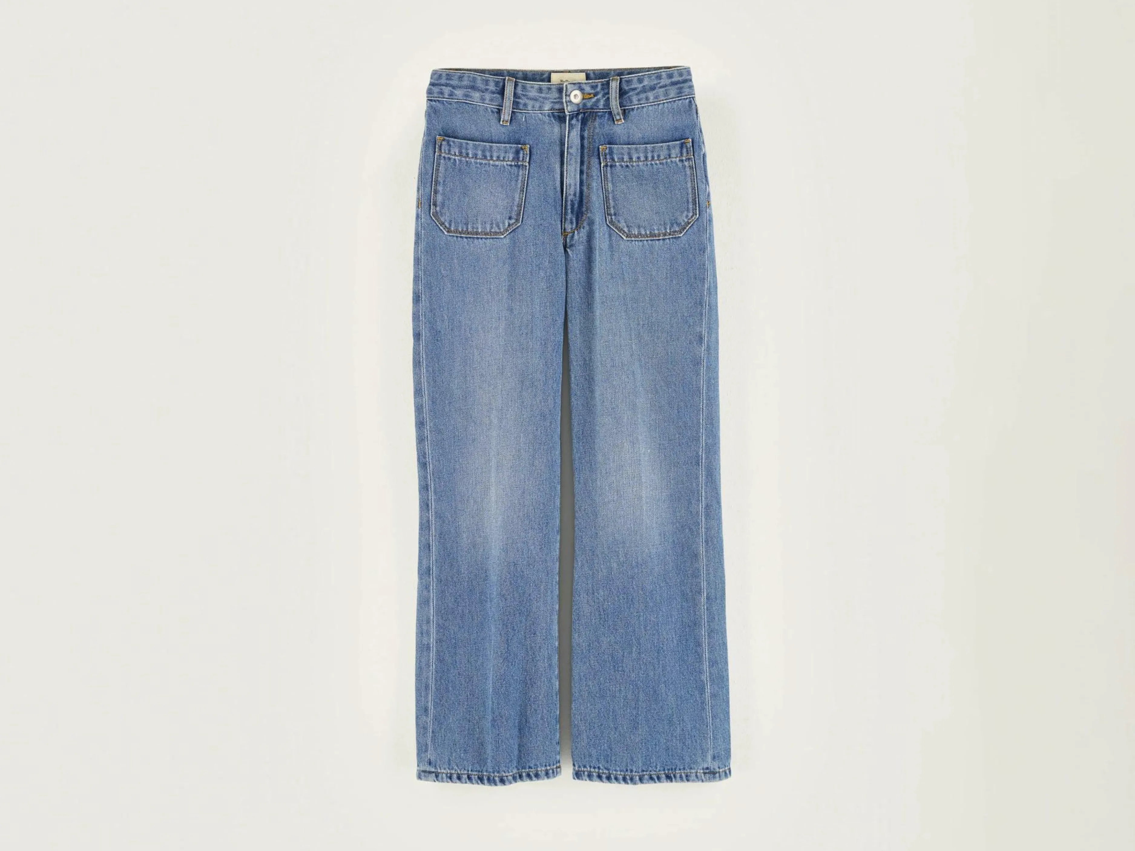 Denim-Bellerose Jean évasé Pepy Medium blue bleach