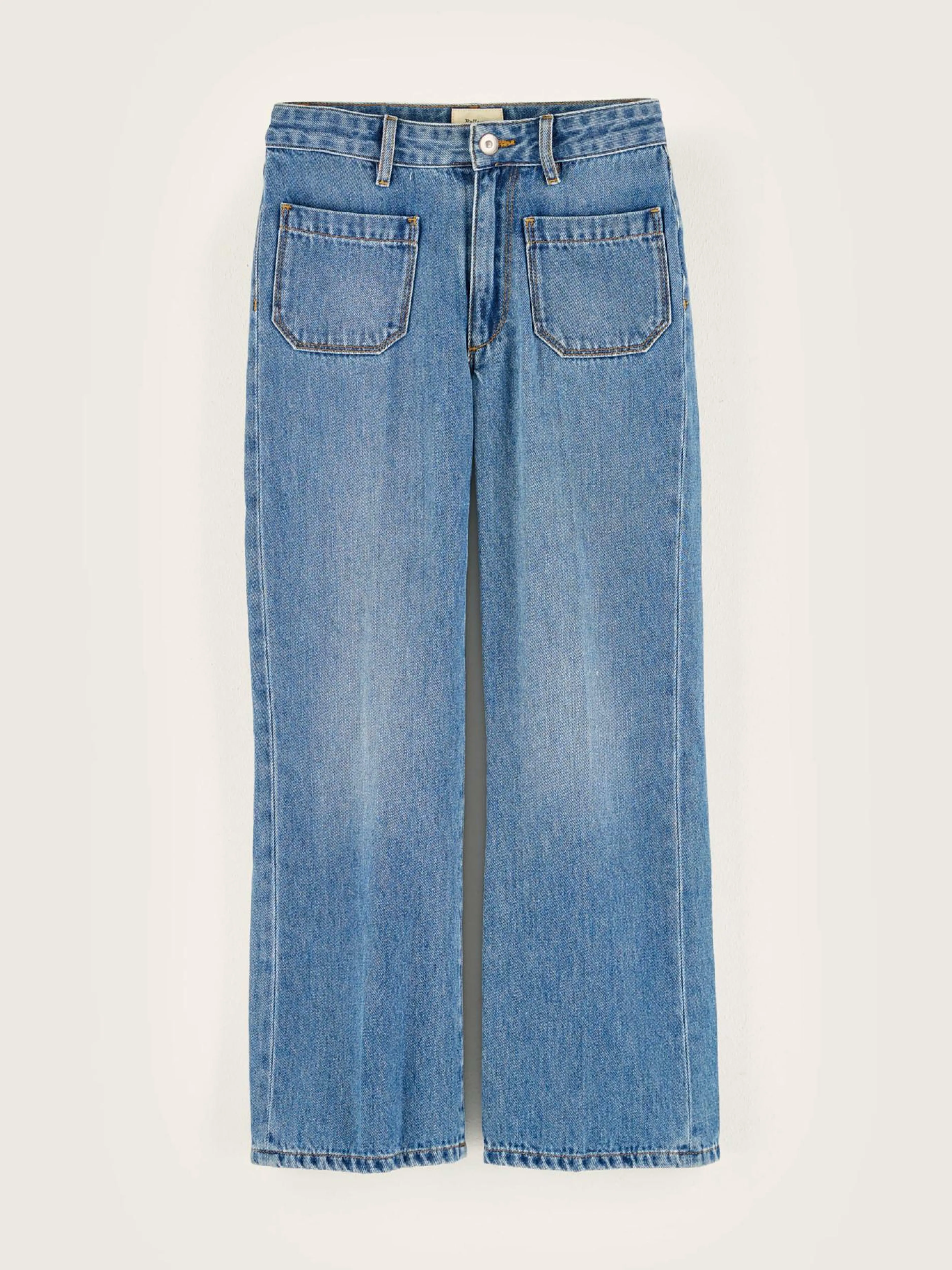 Denim-Bellerose Jean évasé Pepy Medium blue bleach