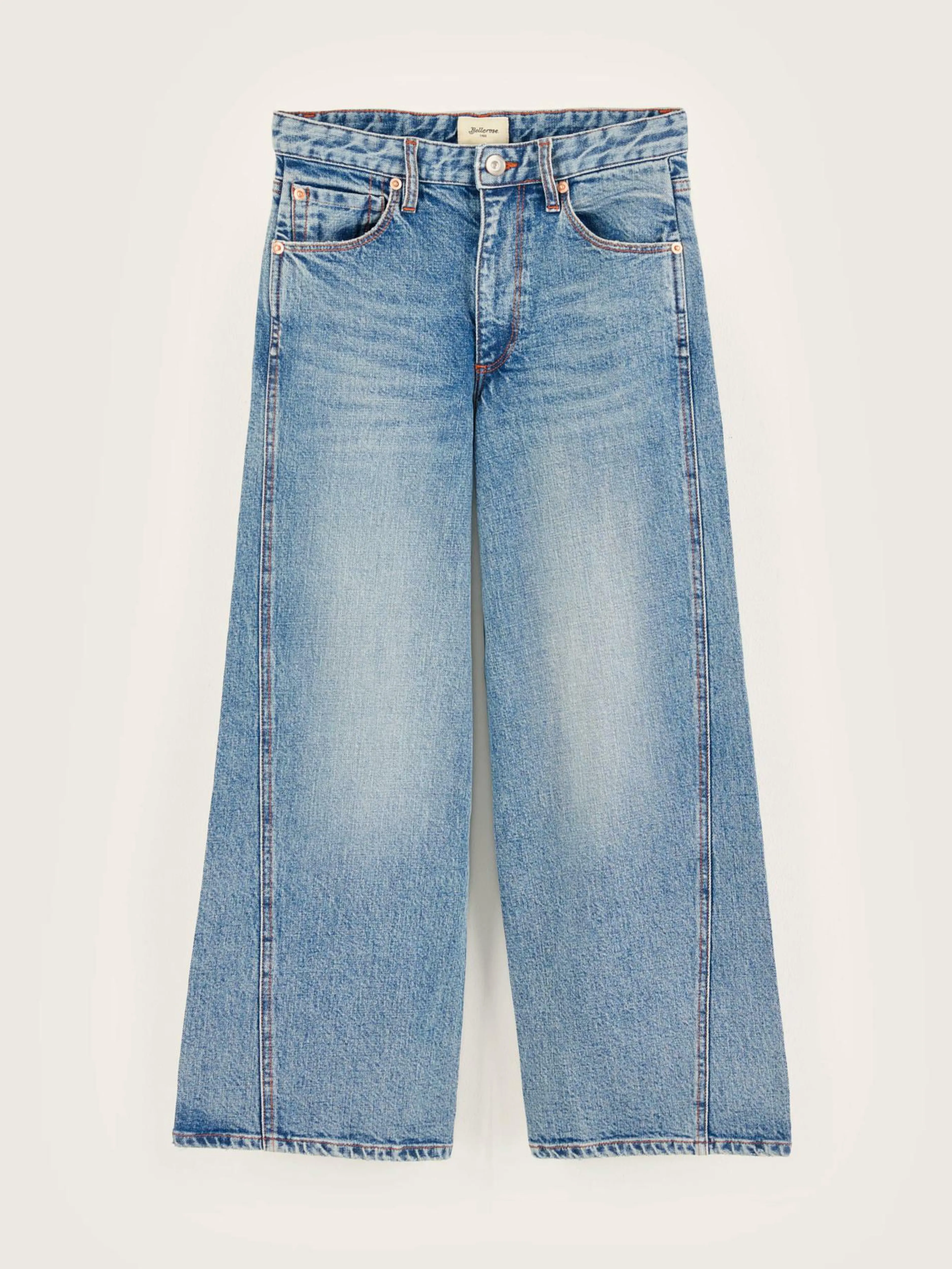 Denim-Bellerose Jean évasé Wanda Light blue stone