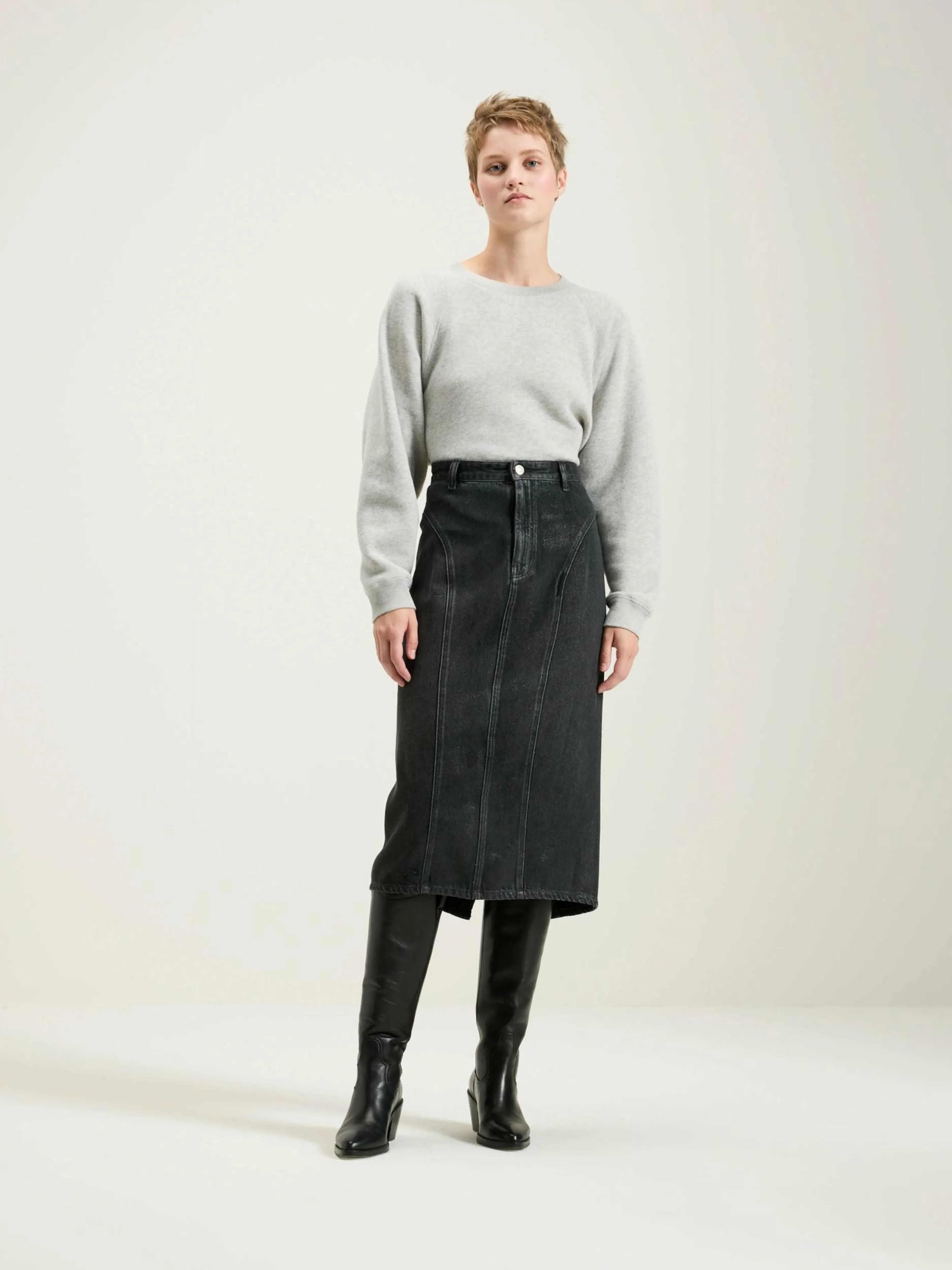 Jupes & Shorts-Bellerose Jupe Crayon Midi Petrus
