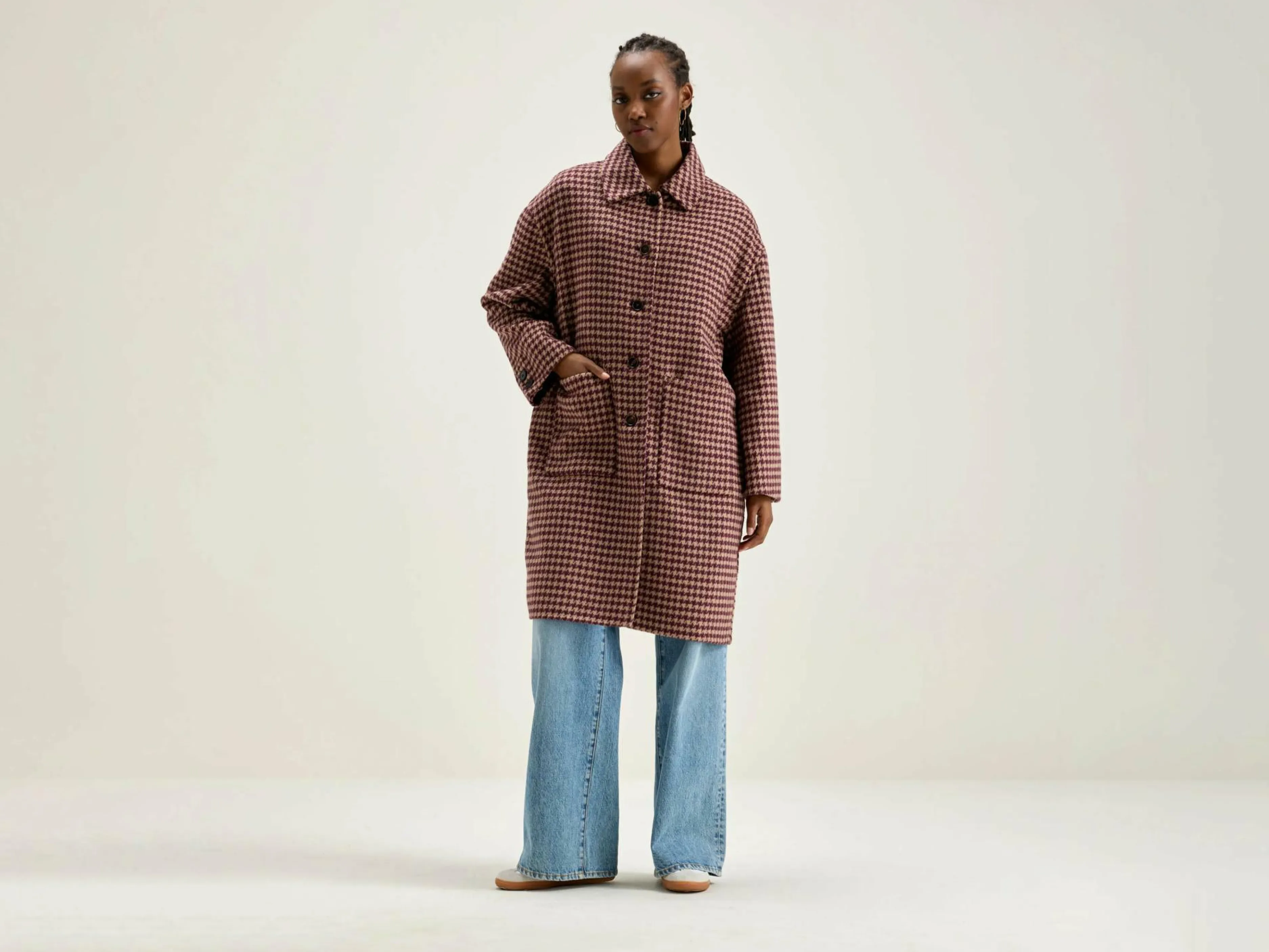 Manteaux & Vestes-Bellerose Manteau Classique Joanne Ecume / Lychee