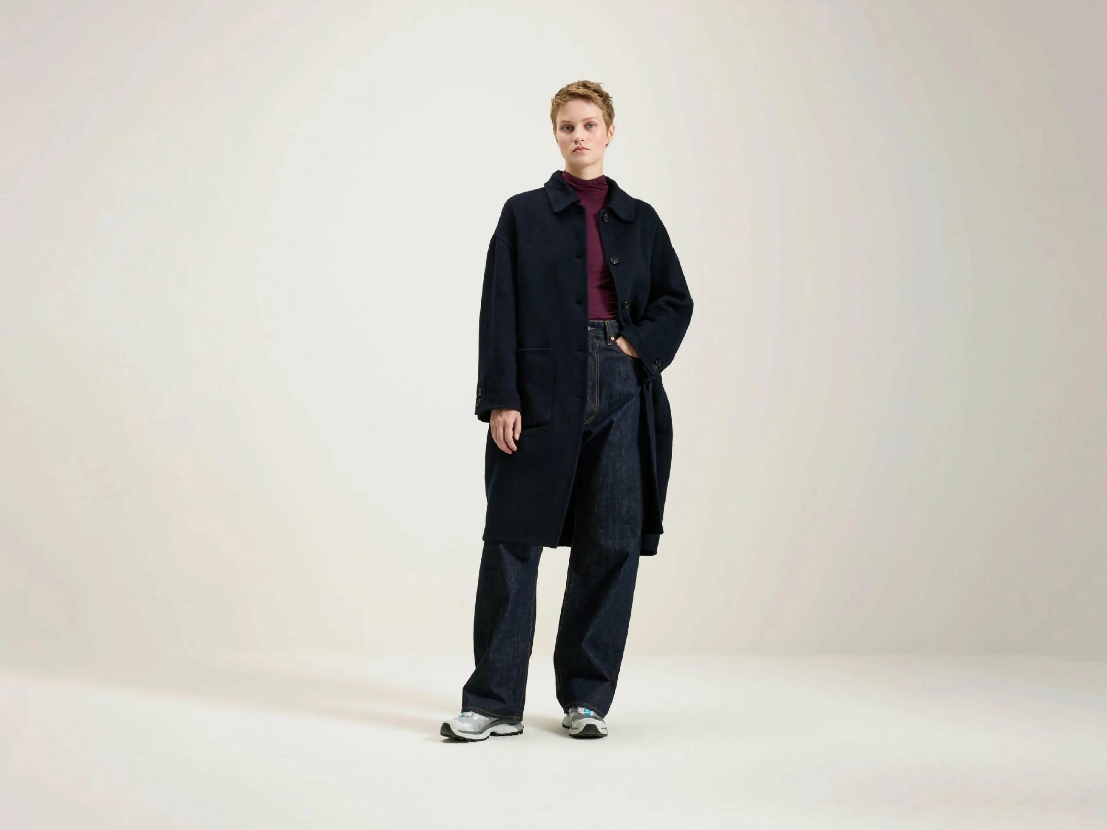 Manteaux & Vestes-Bellerose Manteau Classique Joanne Navy