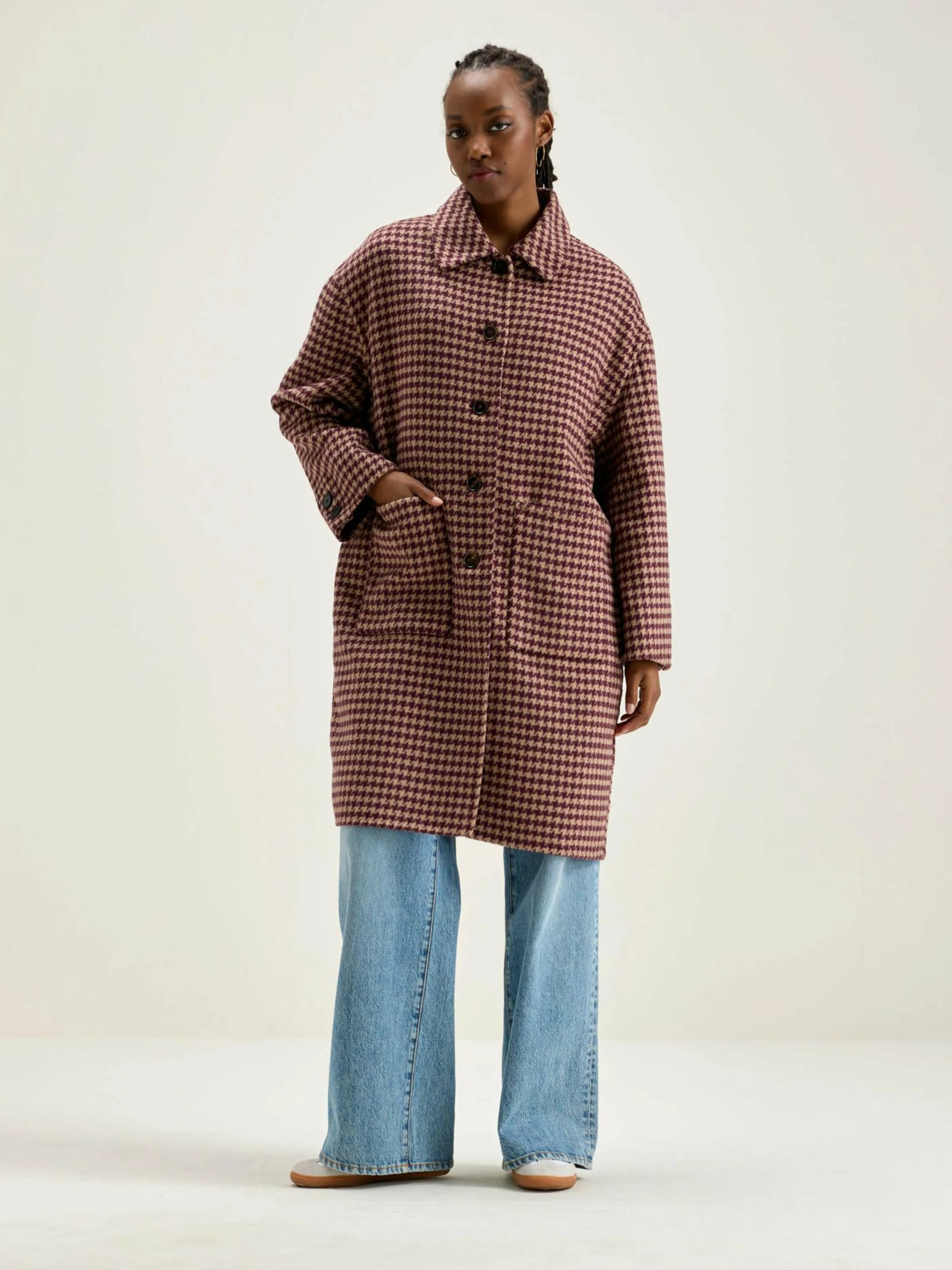Manteaux & Vestes-Bellerose Manteau Classique Joanne Ecume / Lychee