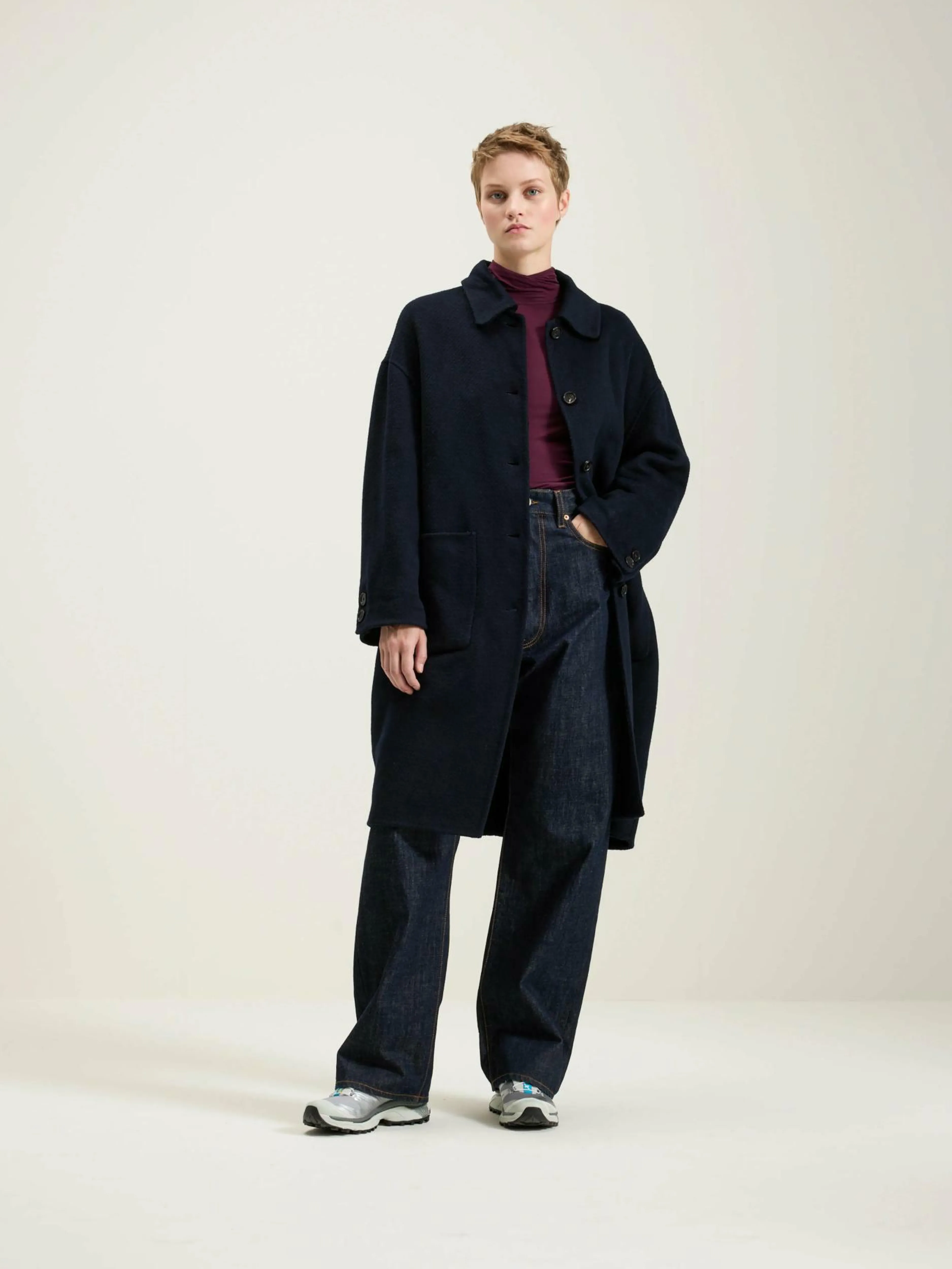 Manteaux & Vestes-Bellerose Manteau Classique Joanne Navy