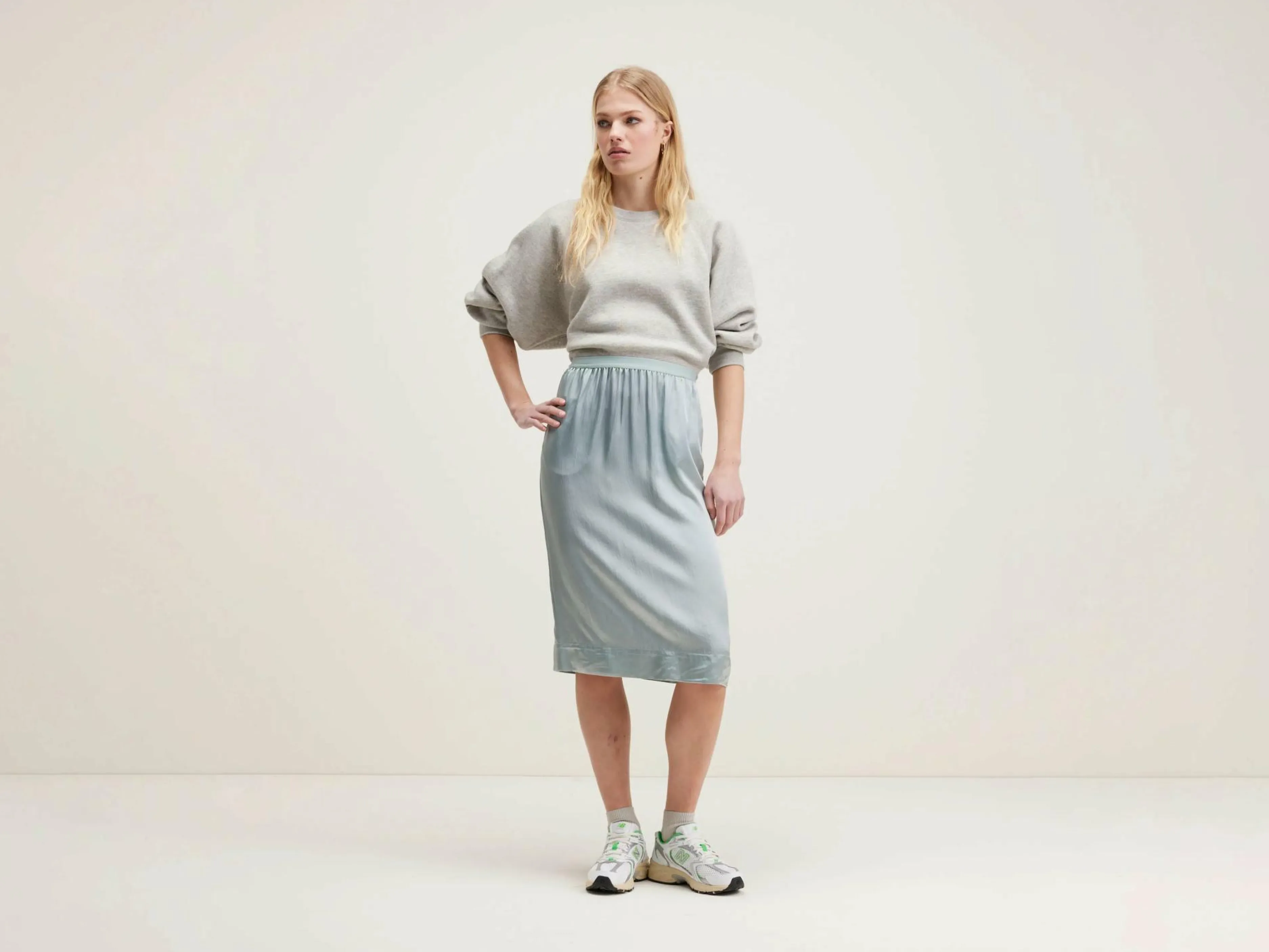 Jupes & Shorts-Bellerose Minijupe Horia Givre