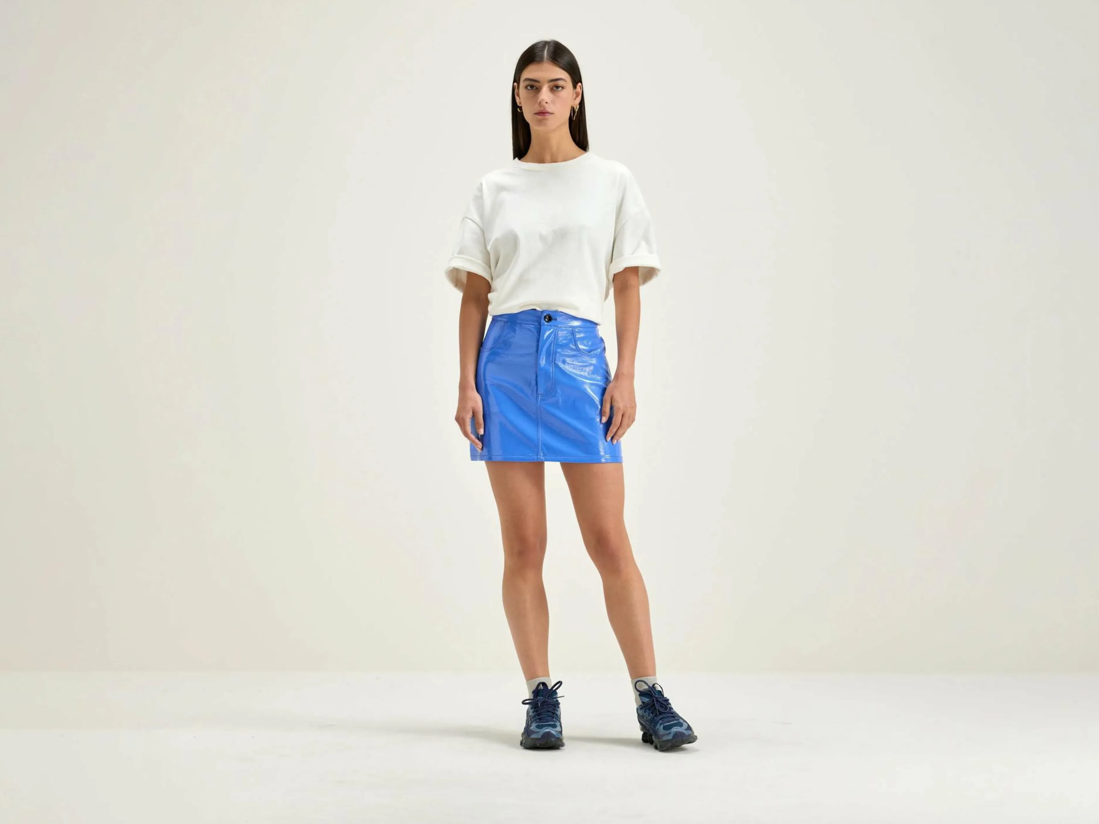 Jupes & Shorts-Bellerose Minijupe Sour Lazuli