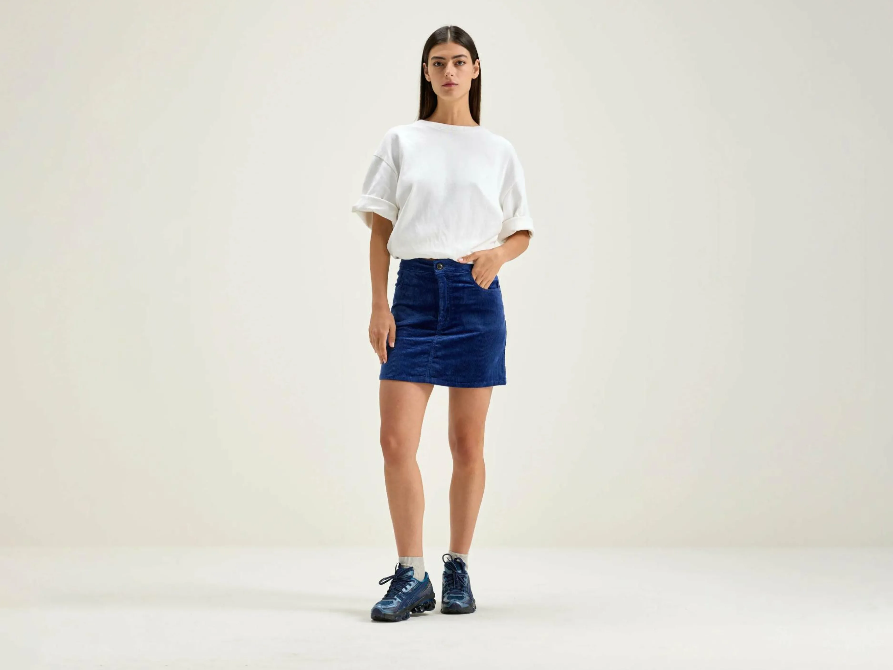 Jupes & Shorts-Bellerose Minijupe Sour Blue
