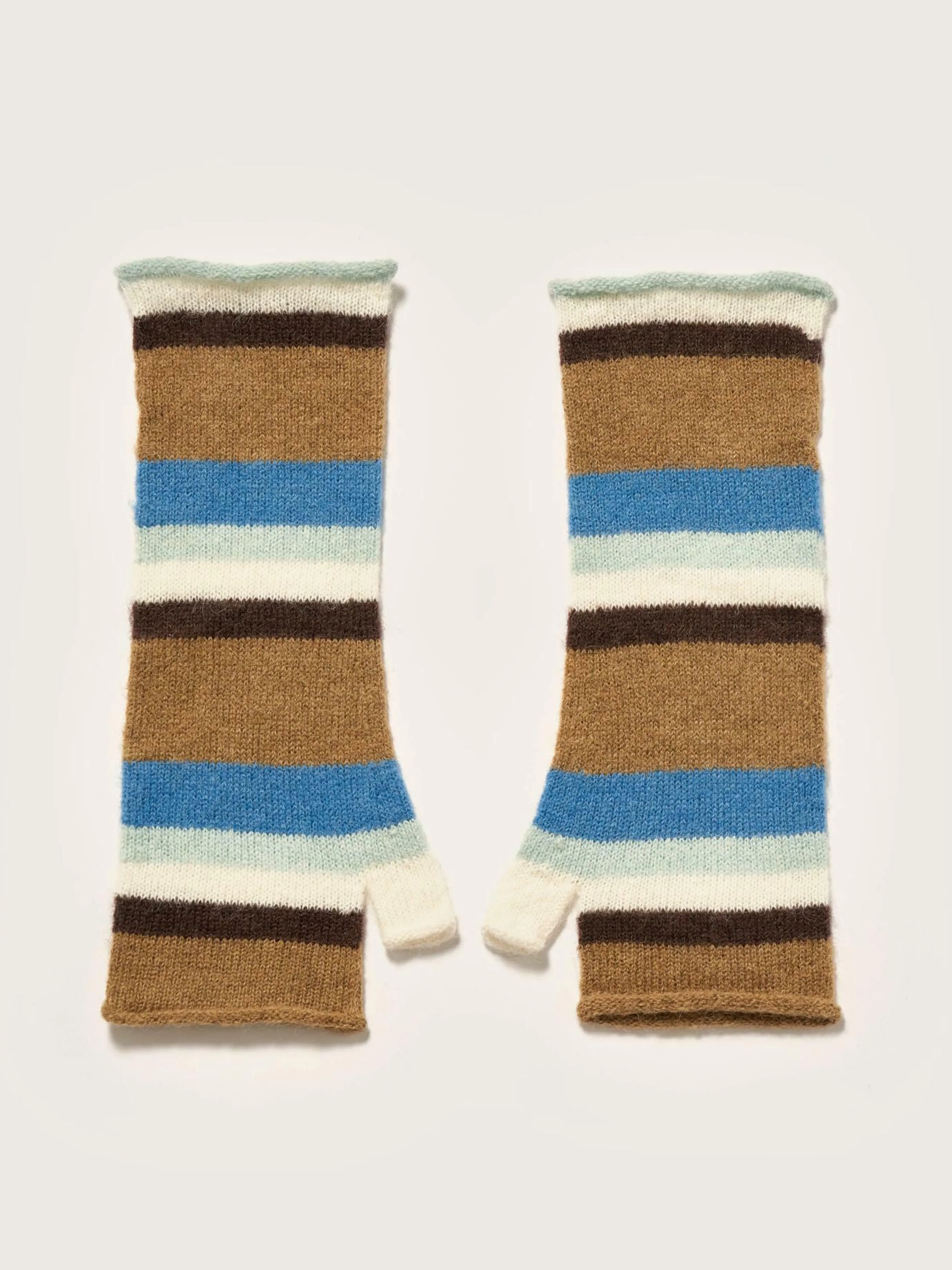 Gants-Bellerose Mitaines Amain Ocean / Off white / Tan