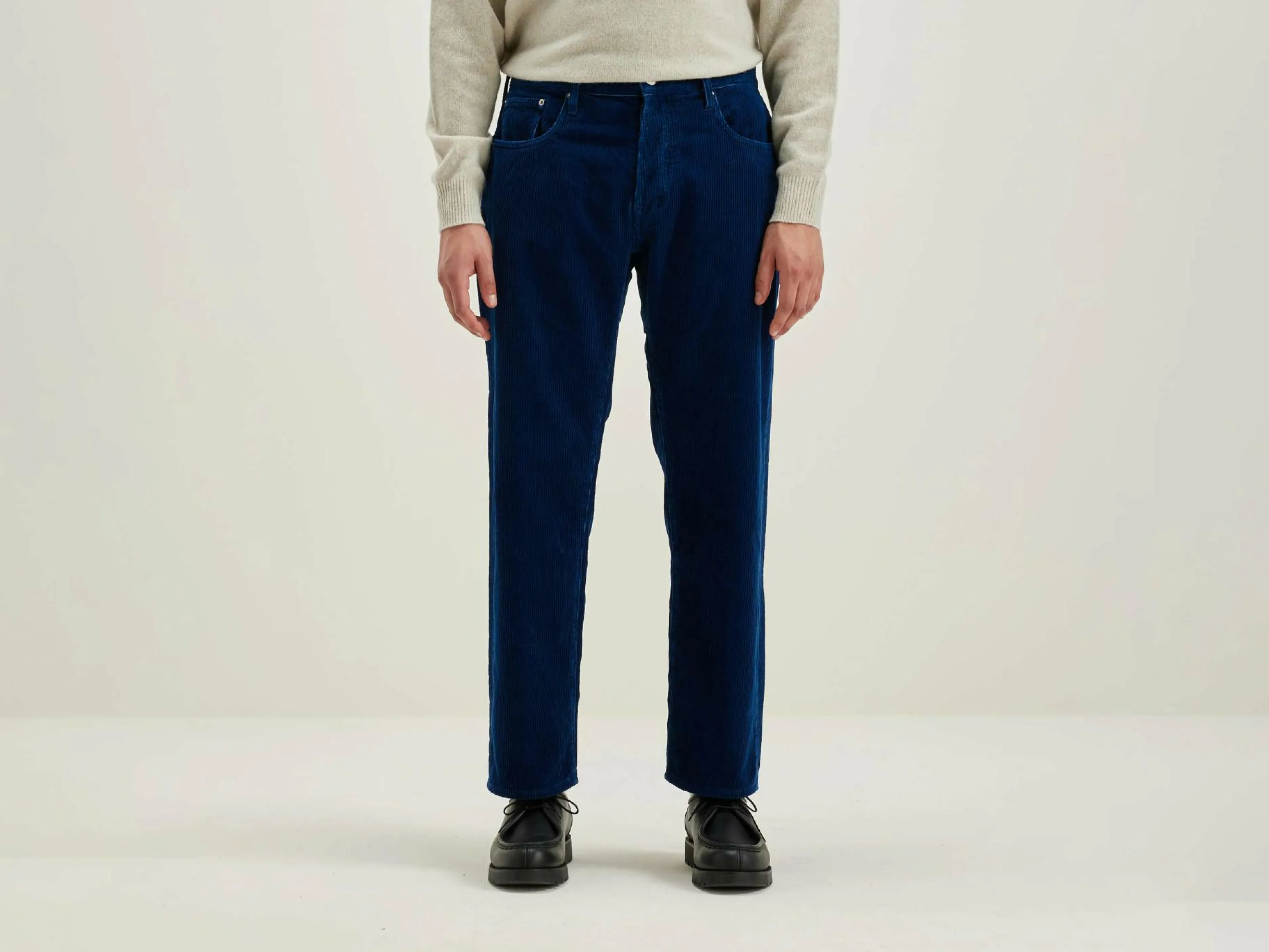 Pantalons-Bellerose Pantalon Dad-style Percy Indigo