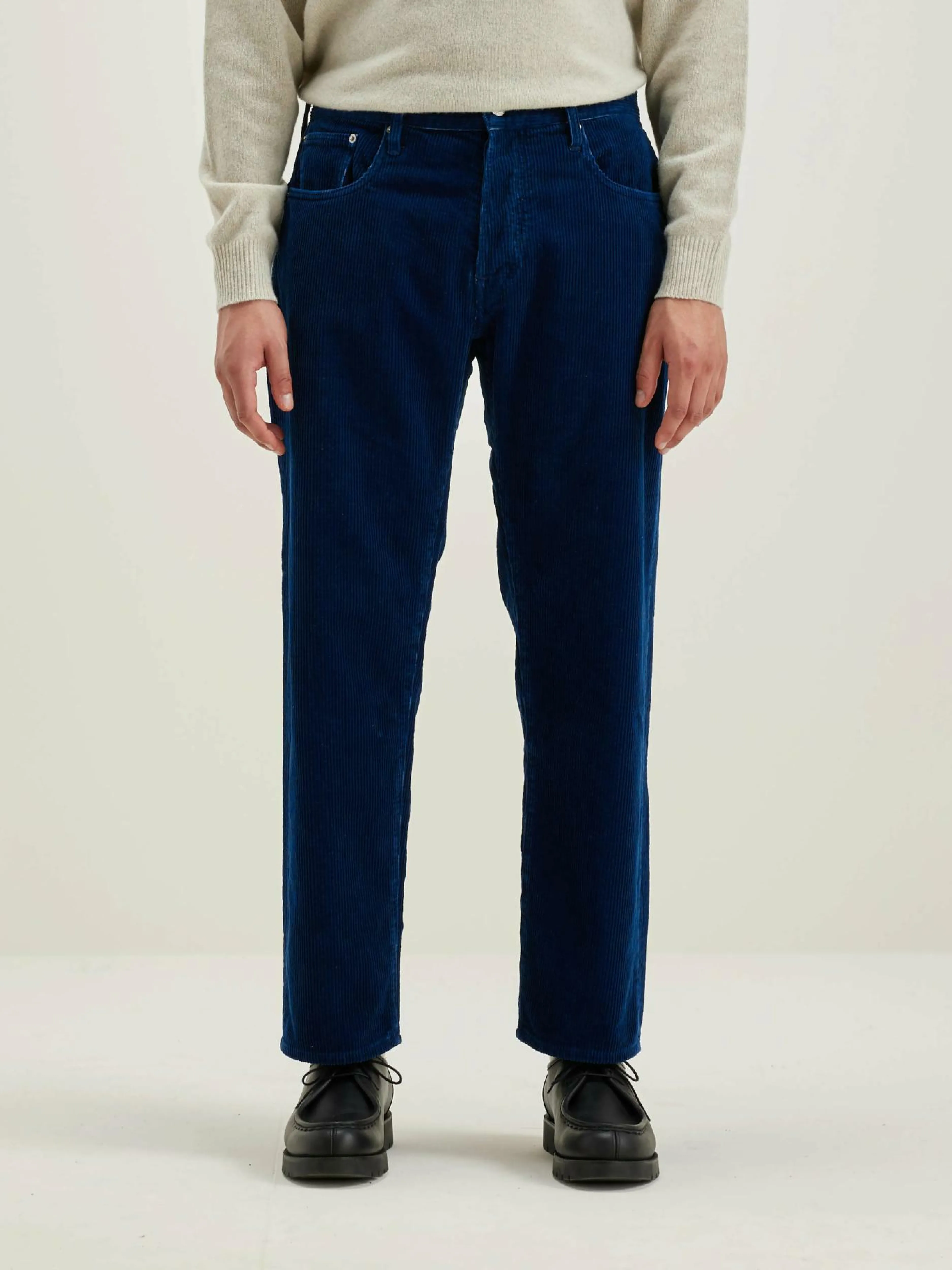 Pantalons-Bellerose Pantalon Dad-style Percy Indigo