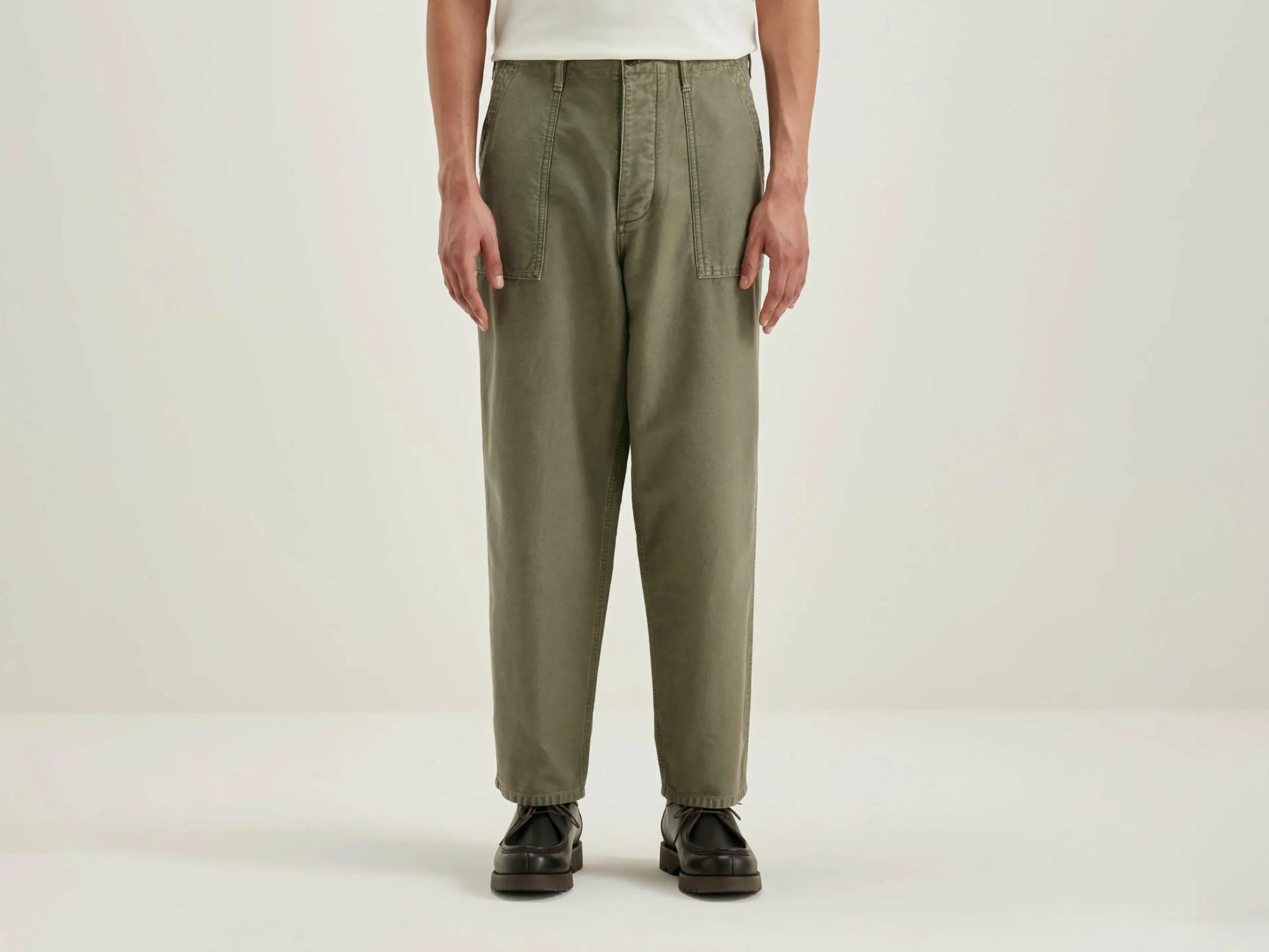 Pantalons-Bellerose Pantalon Décontracté Kargo Dusty olive