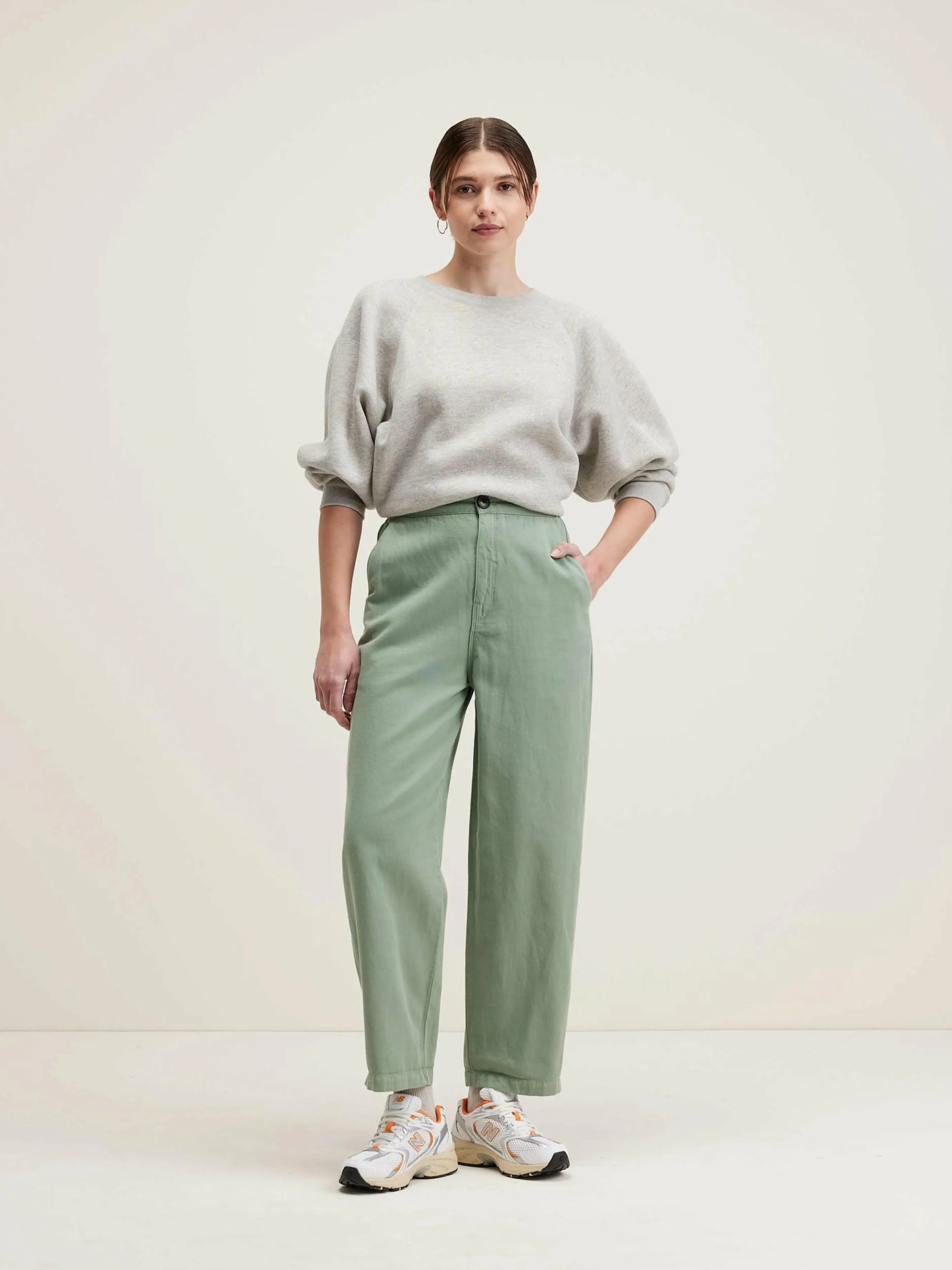 Pantalons-Bellerose Pantalon Décontracté Pasop Eucalyptus