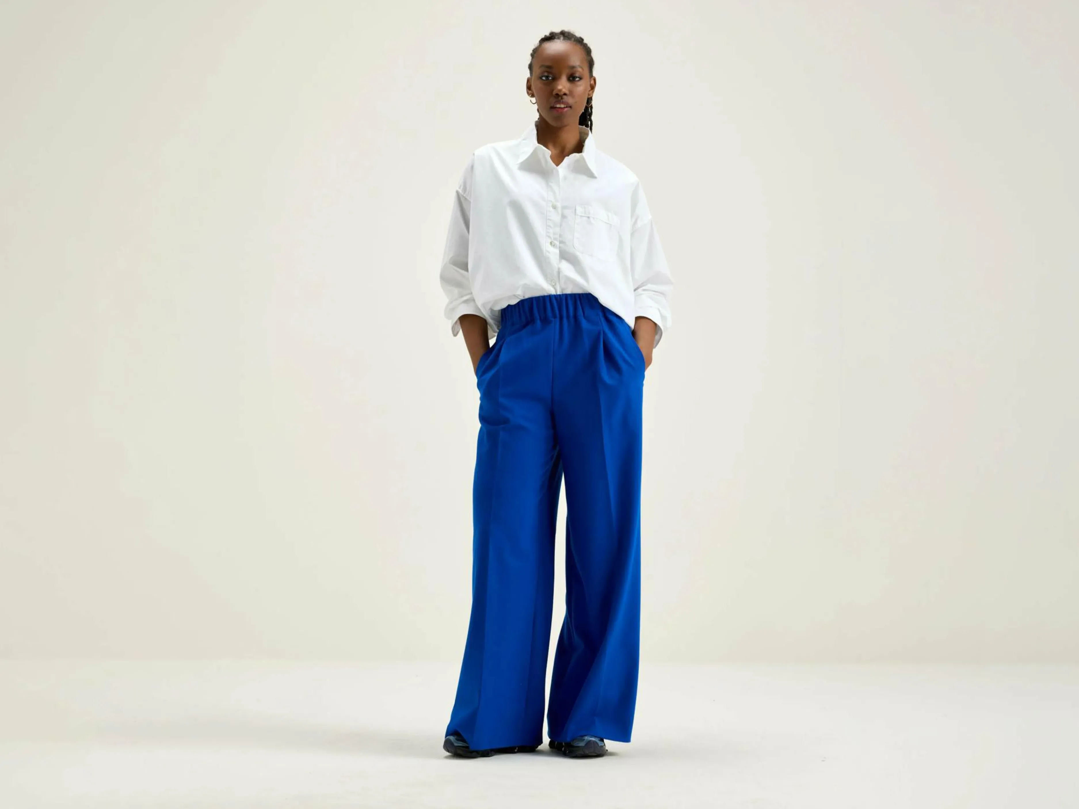 Pantalons-Bellerose Pantalon Large Vespa Lazuli