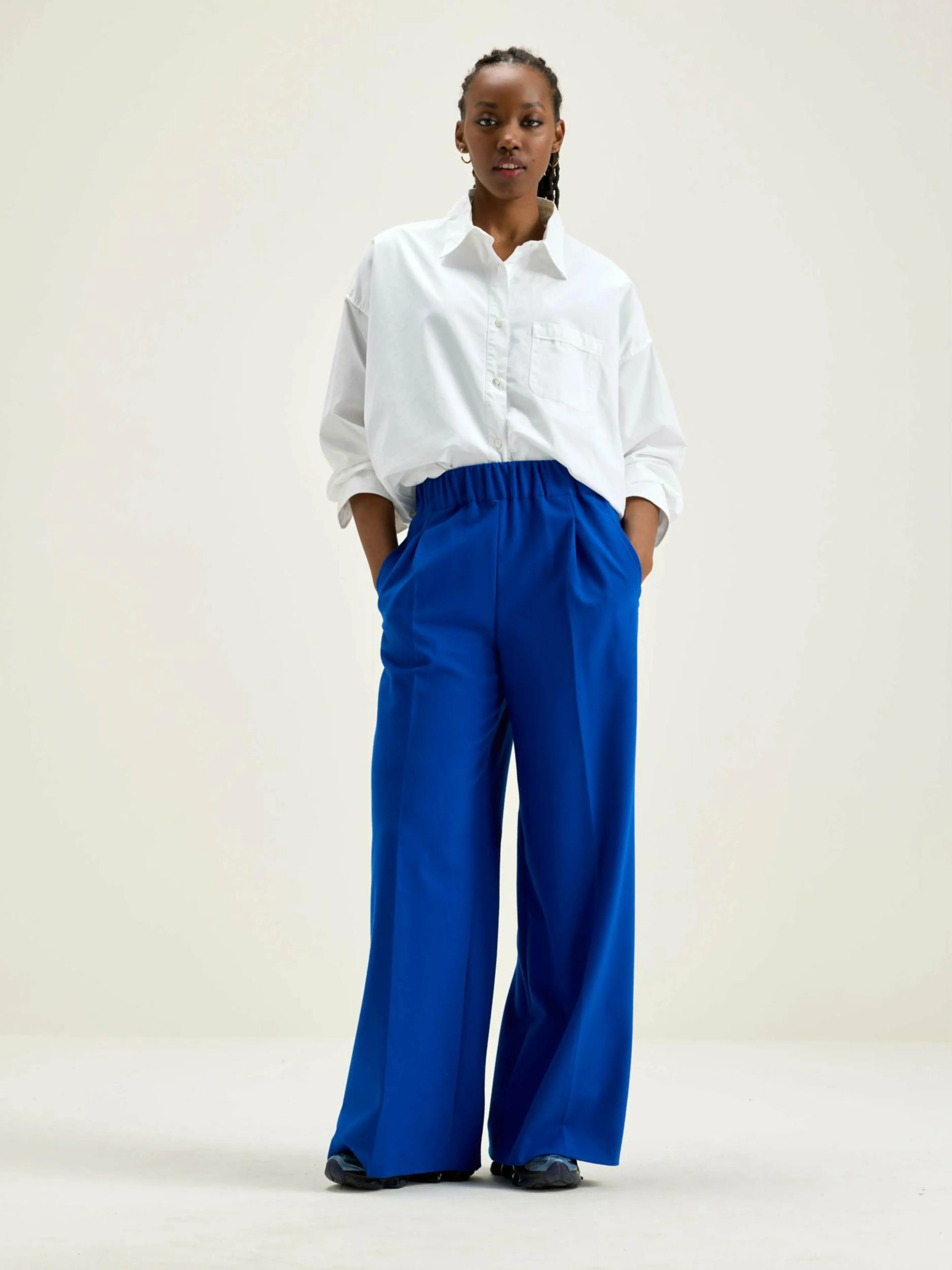 Pantalons-Bellerose Pantalon Large Vespa Lazuli