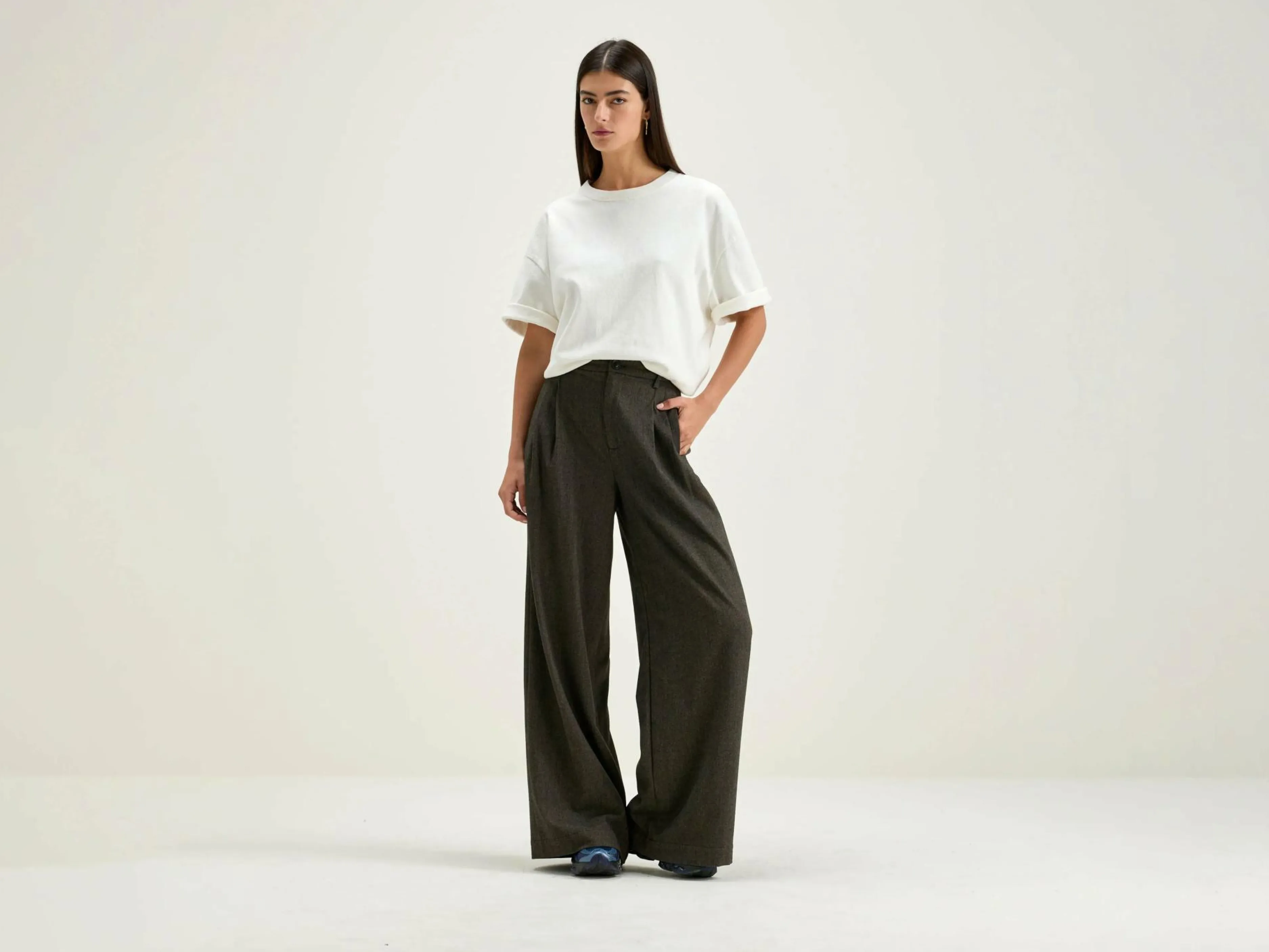 Pantalons-Bellerose Pantalon Large Volkert Ebony