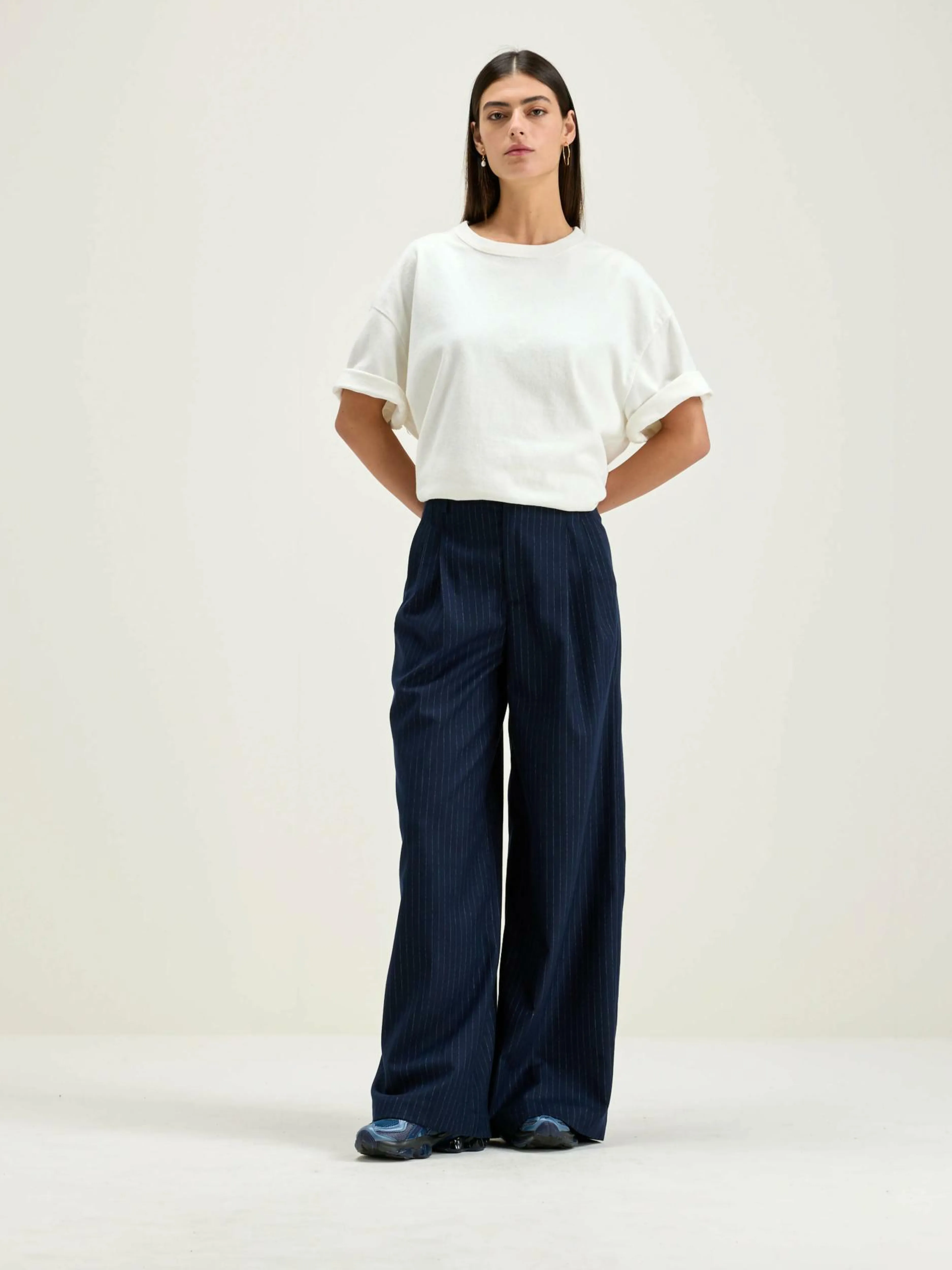 Pantalons-Bellerose Pantalon Large Volkert Deep well