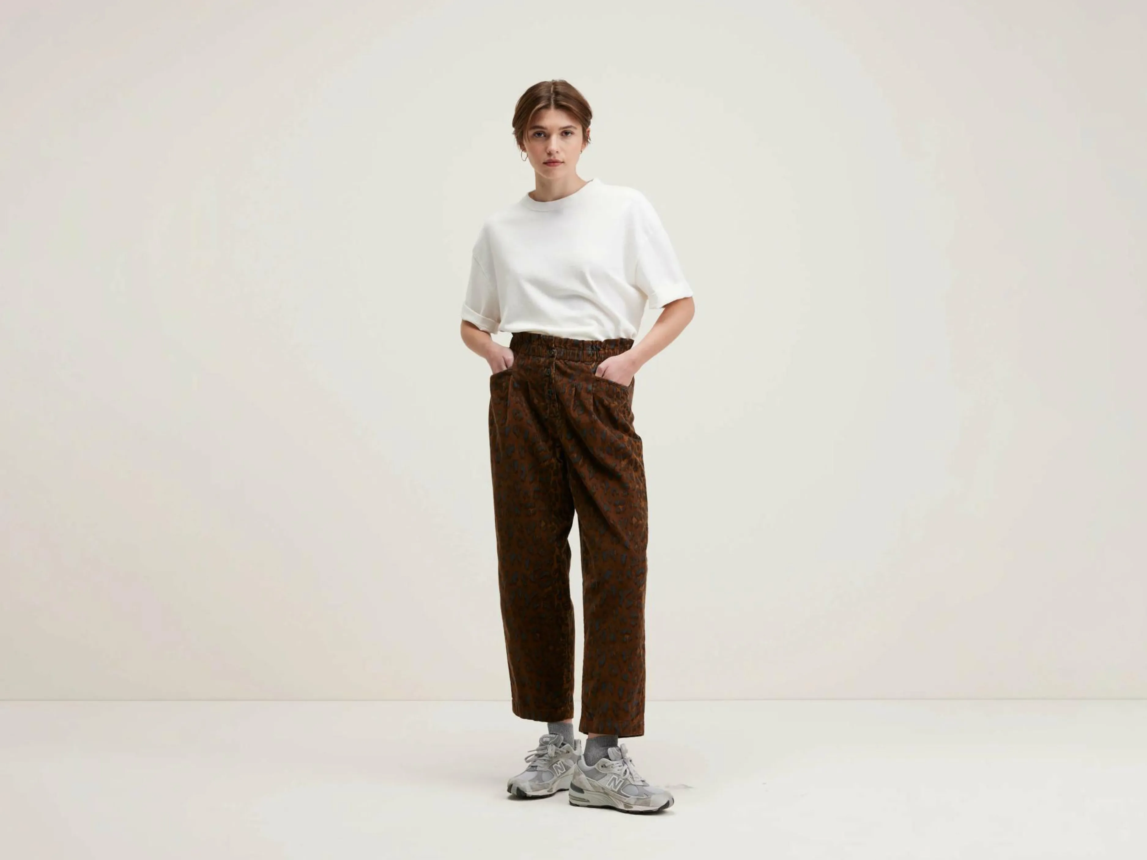 Pantalons-Bellerose Pantalon Paperbag Lilow