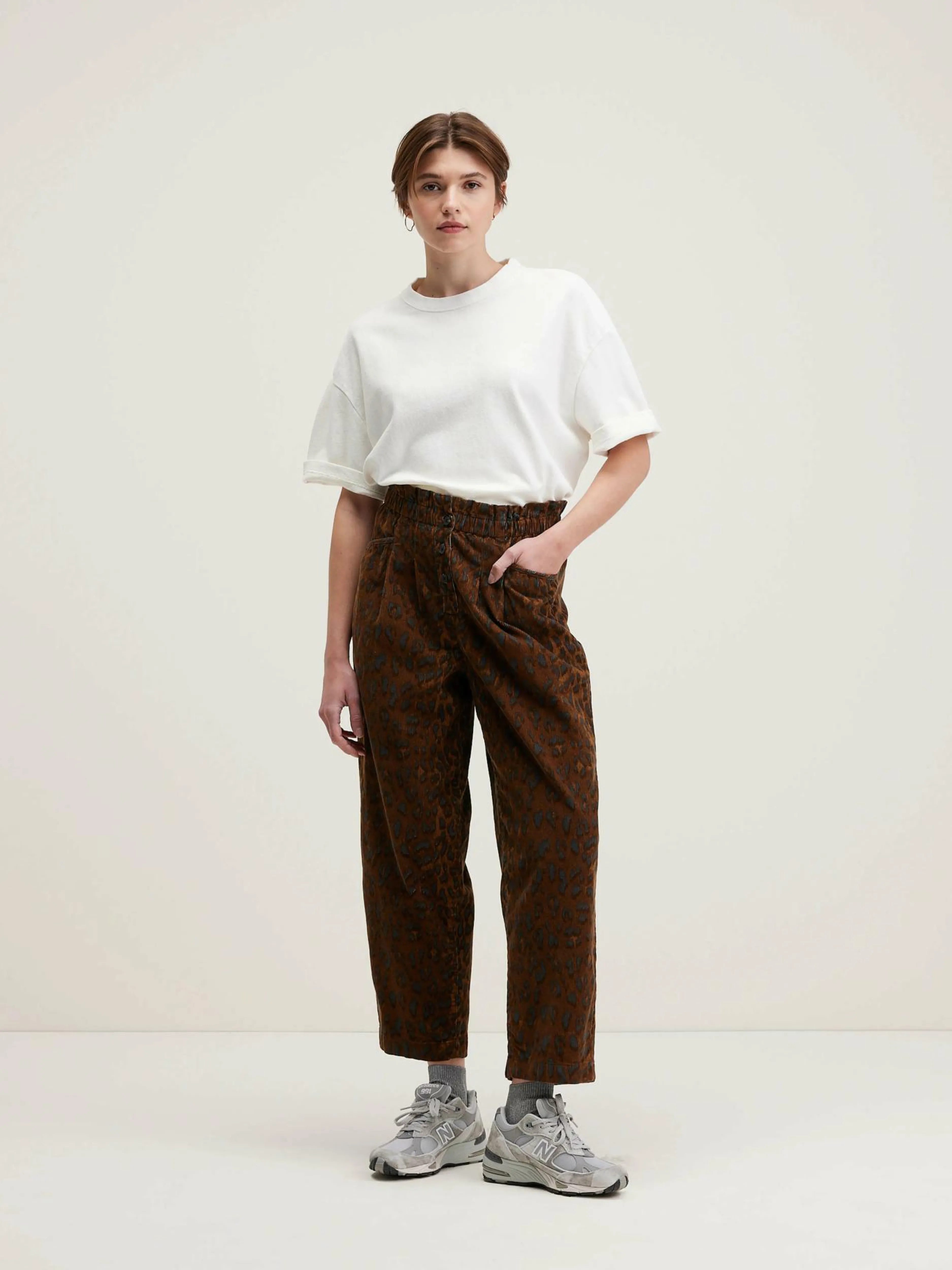 Pantalons-Bellerose Pantalon Paperbag Lilow