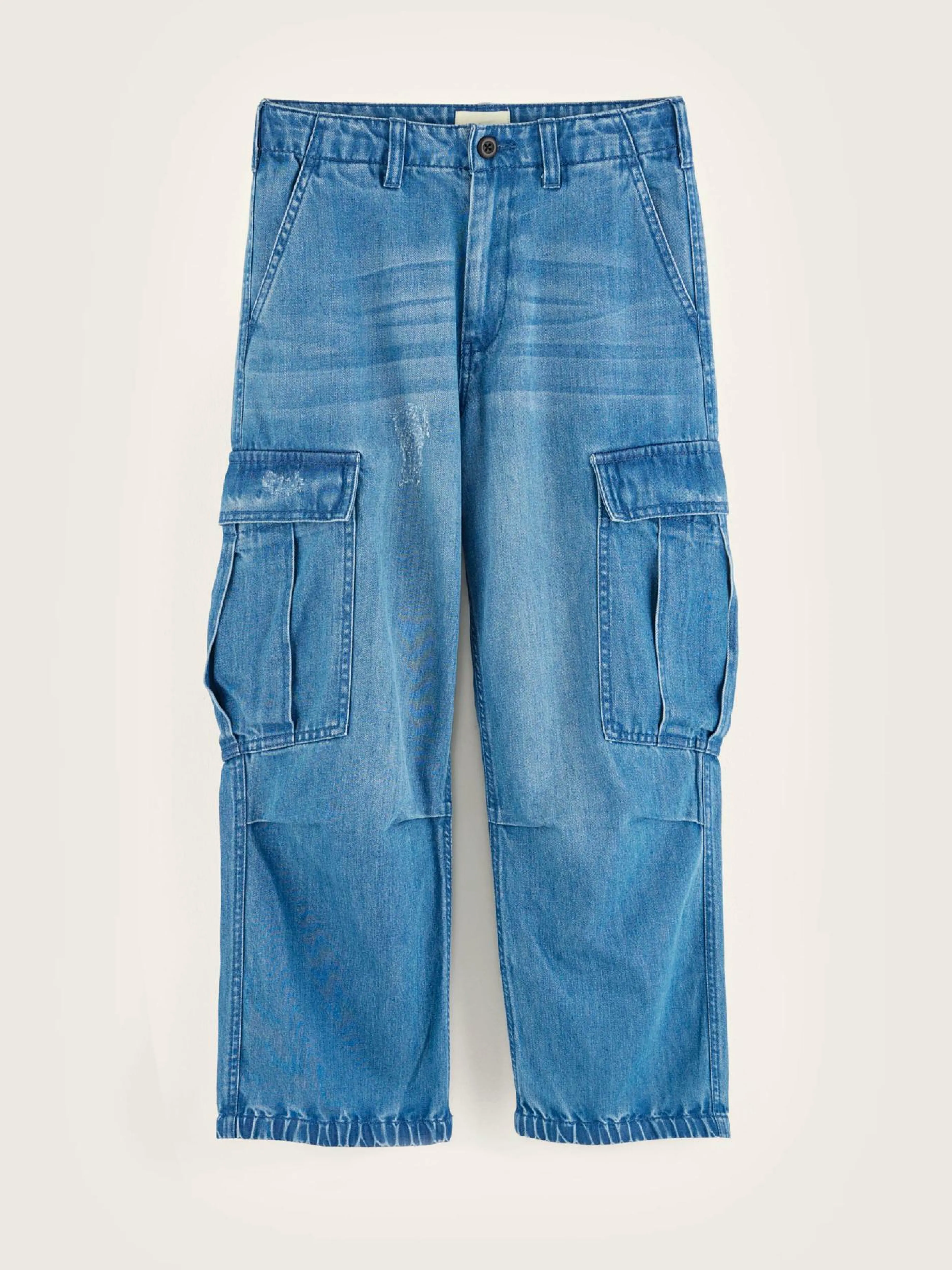 Pantalons-Bellerose Pantalon Style Cargo Wessel Blue