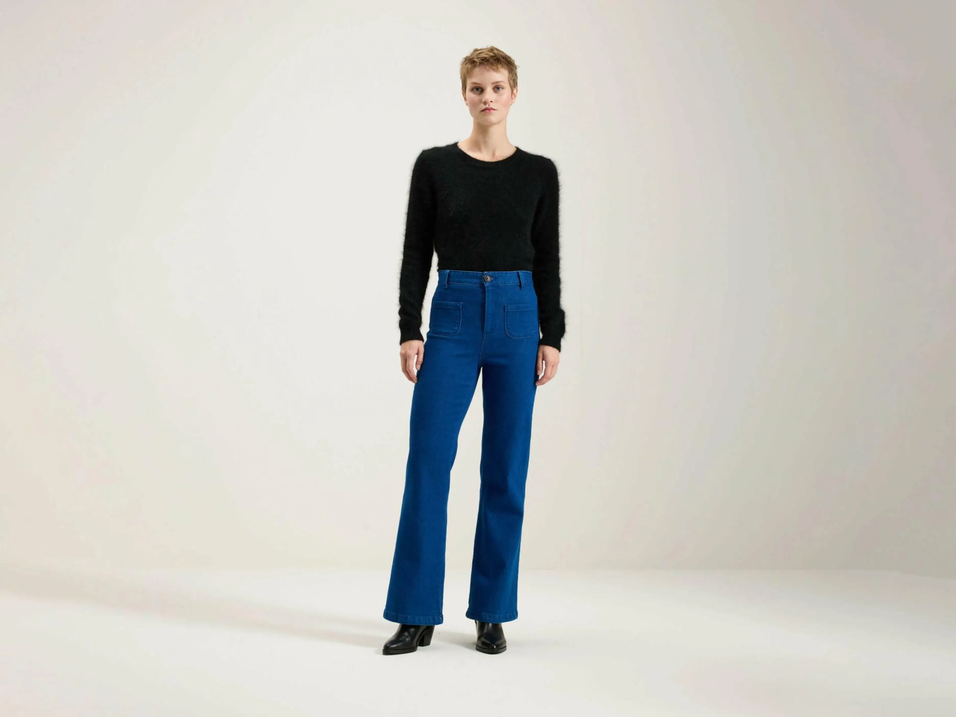 Pantalons-Bellerose Pantalon évasé Park One wash