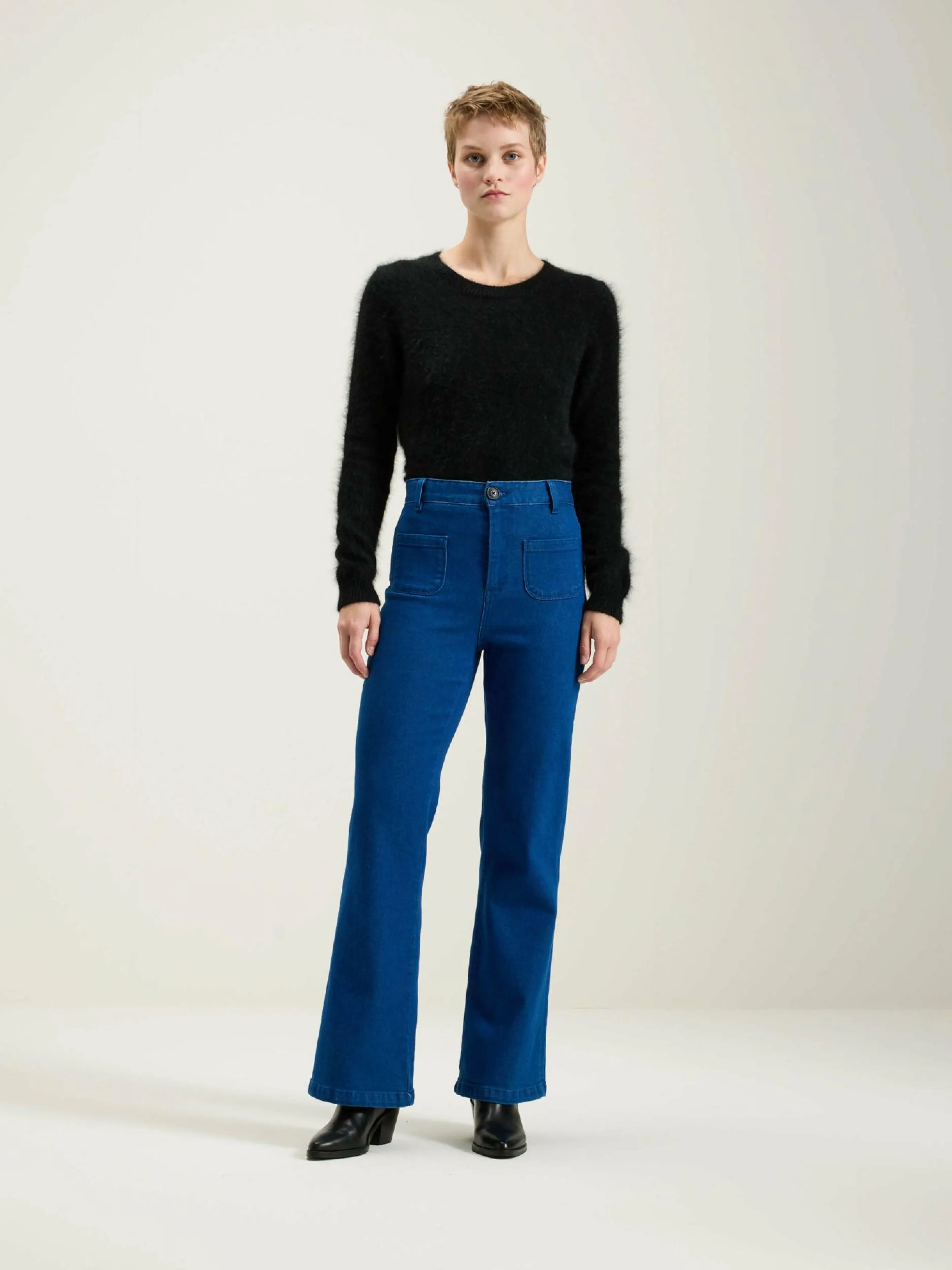 Pantalons-Bellerose Pantalon évasé Park One wash