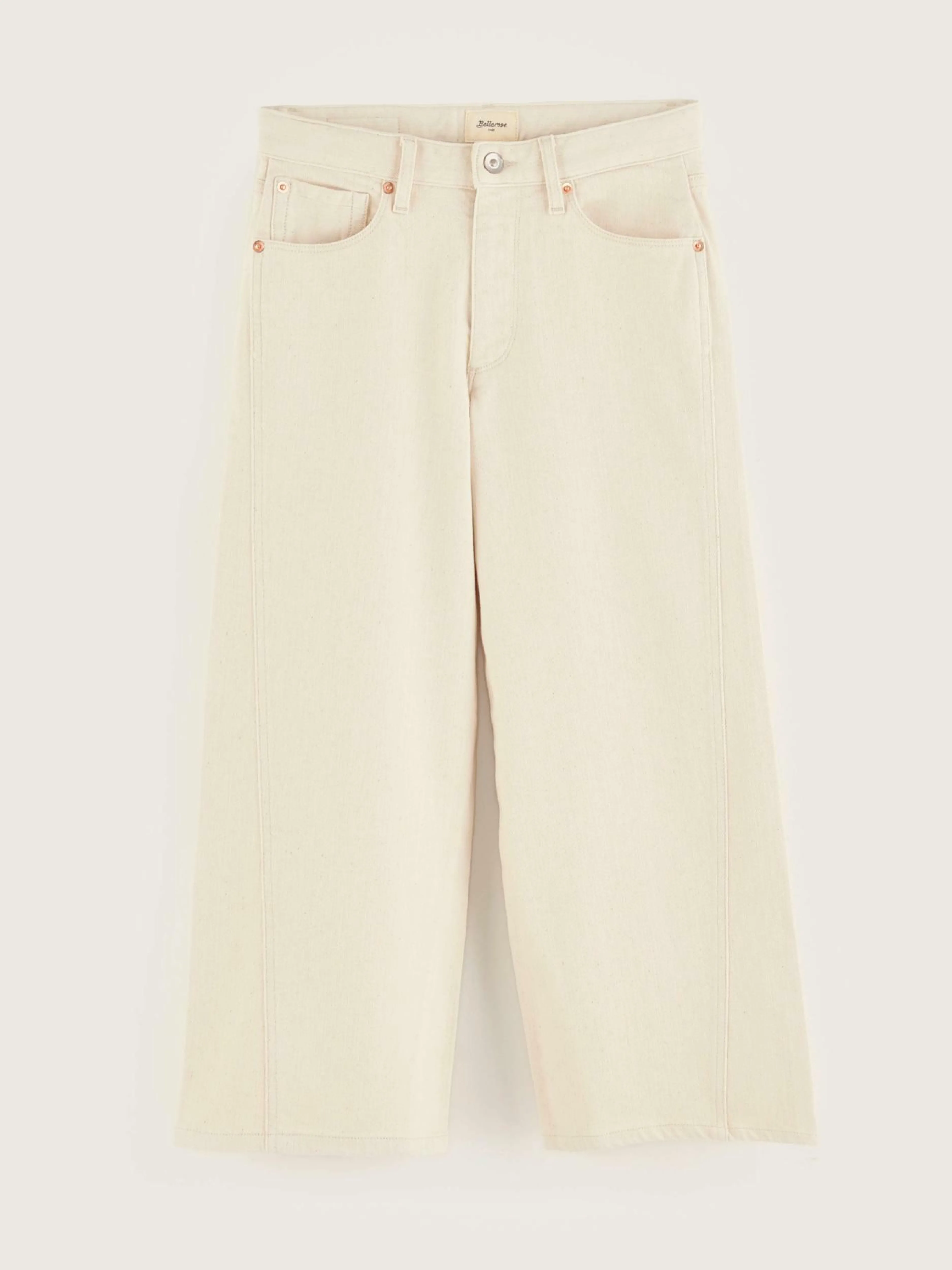 Pantalons-Bellerose Pantalon évasé Wanda Ecru