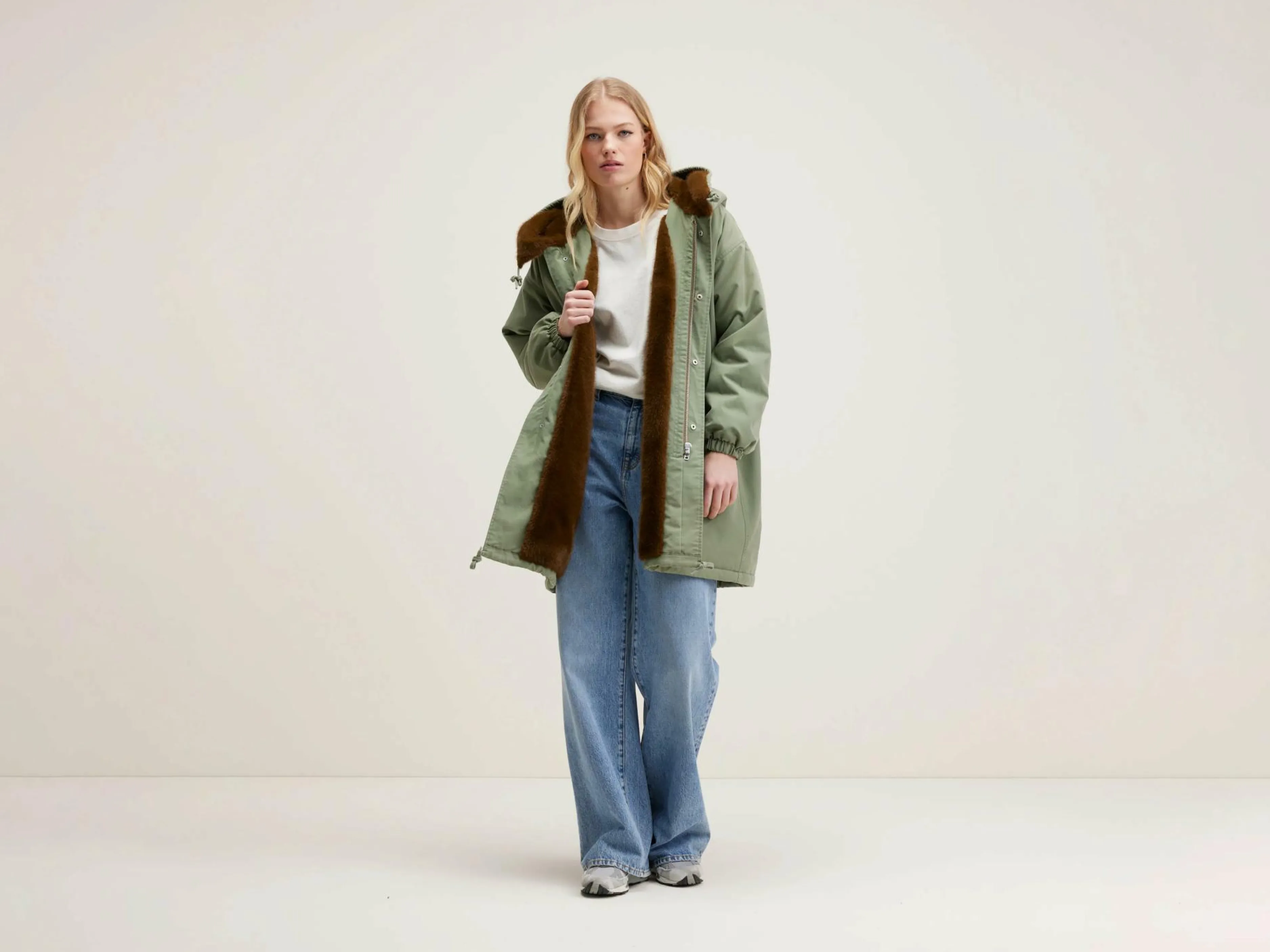 Manteaux & Vestes-Bellerose Parka à Capuche Laos Eucalyptus