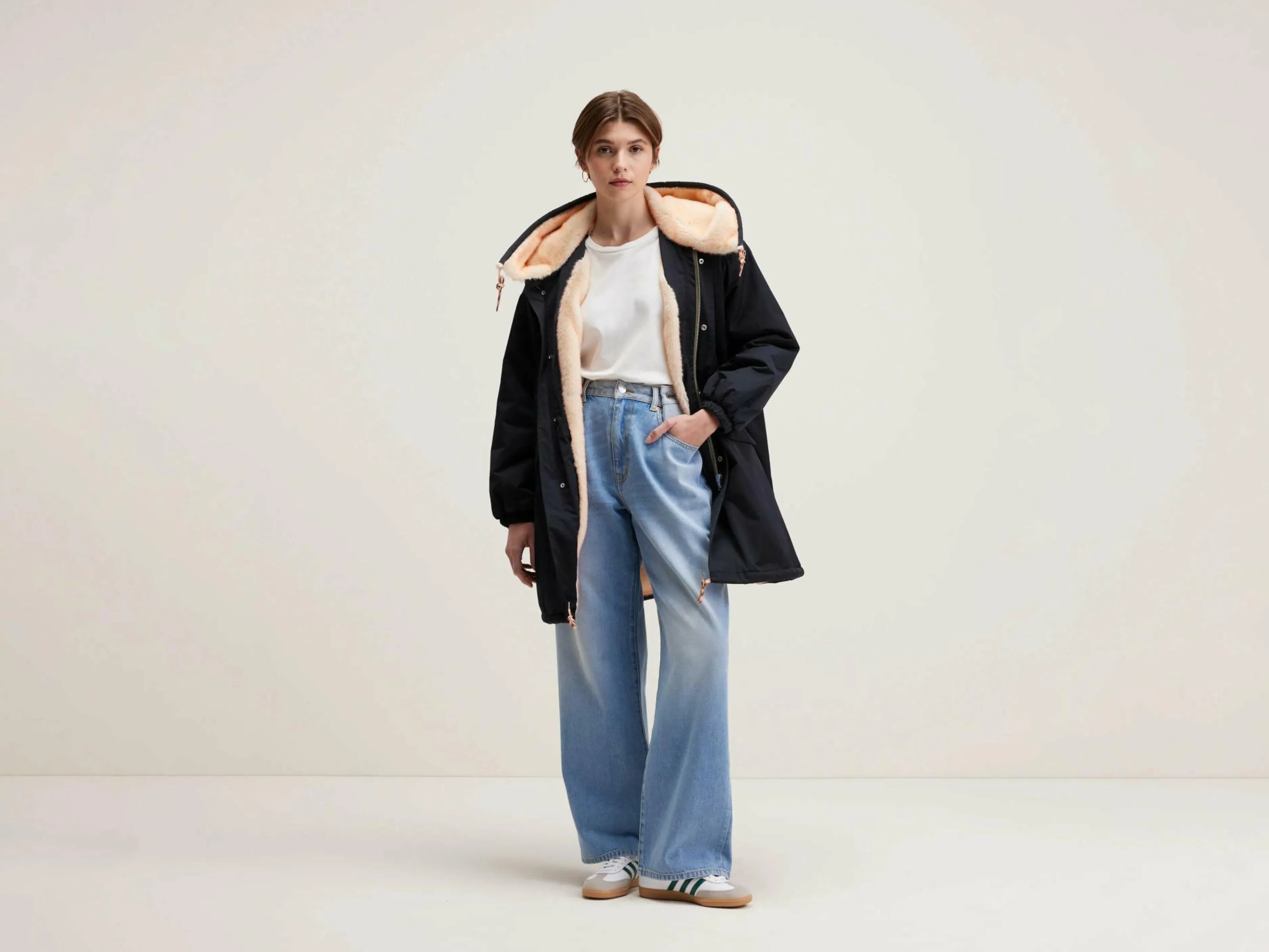 Manteaux & Vestes-Bellerose Parka à Capuche Laos Off black