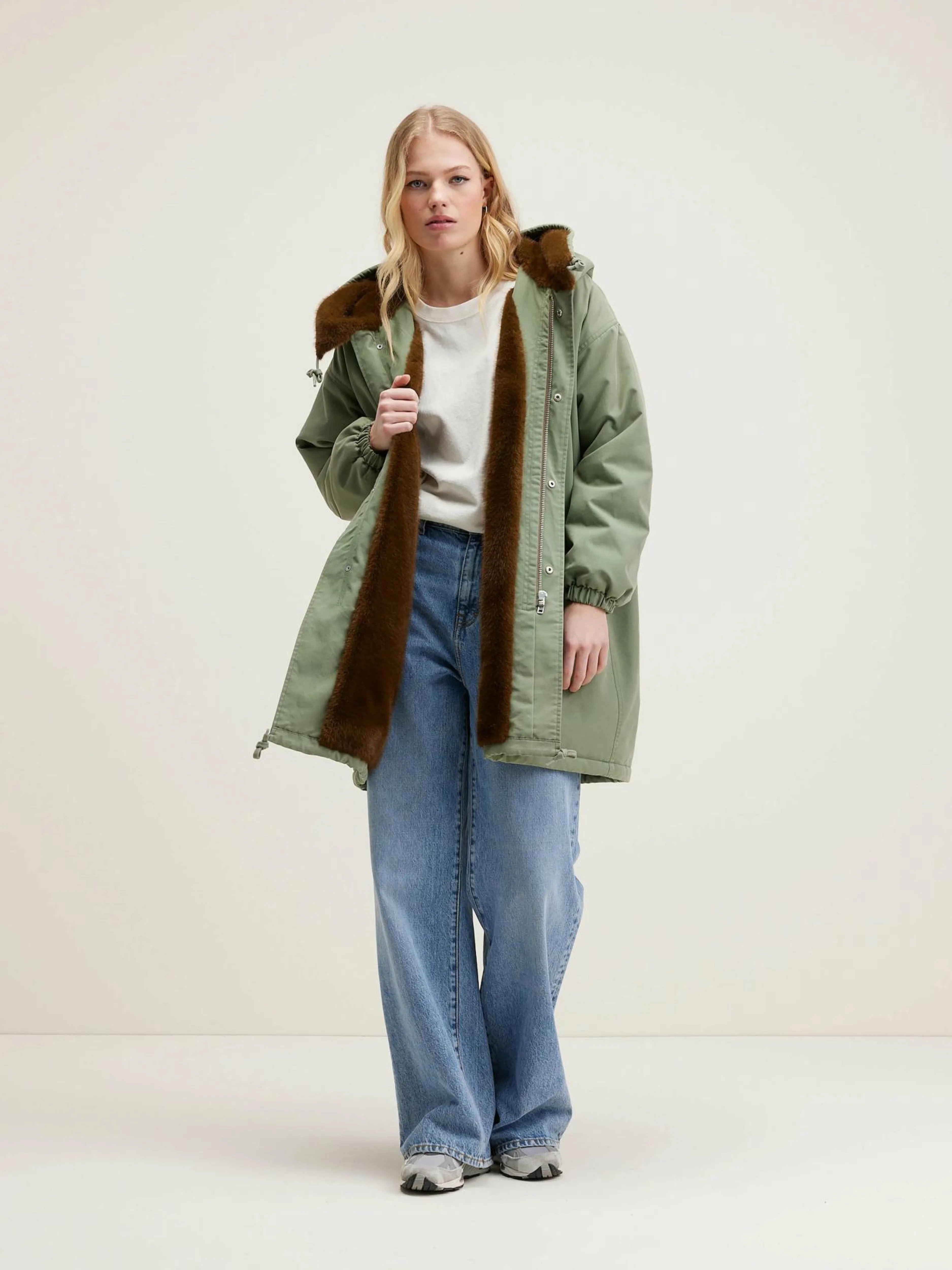 Manteaux & Vestes-Bellerose Parka à Capuche Laos Eucalyptus