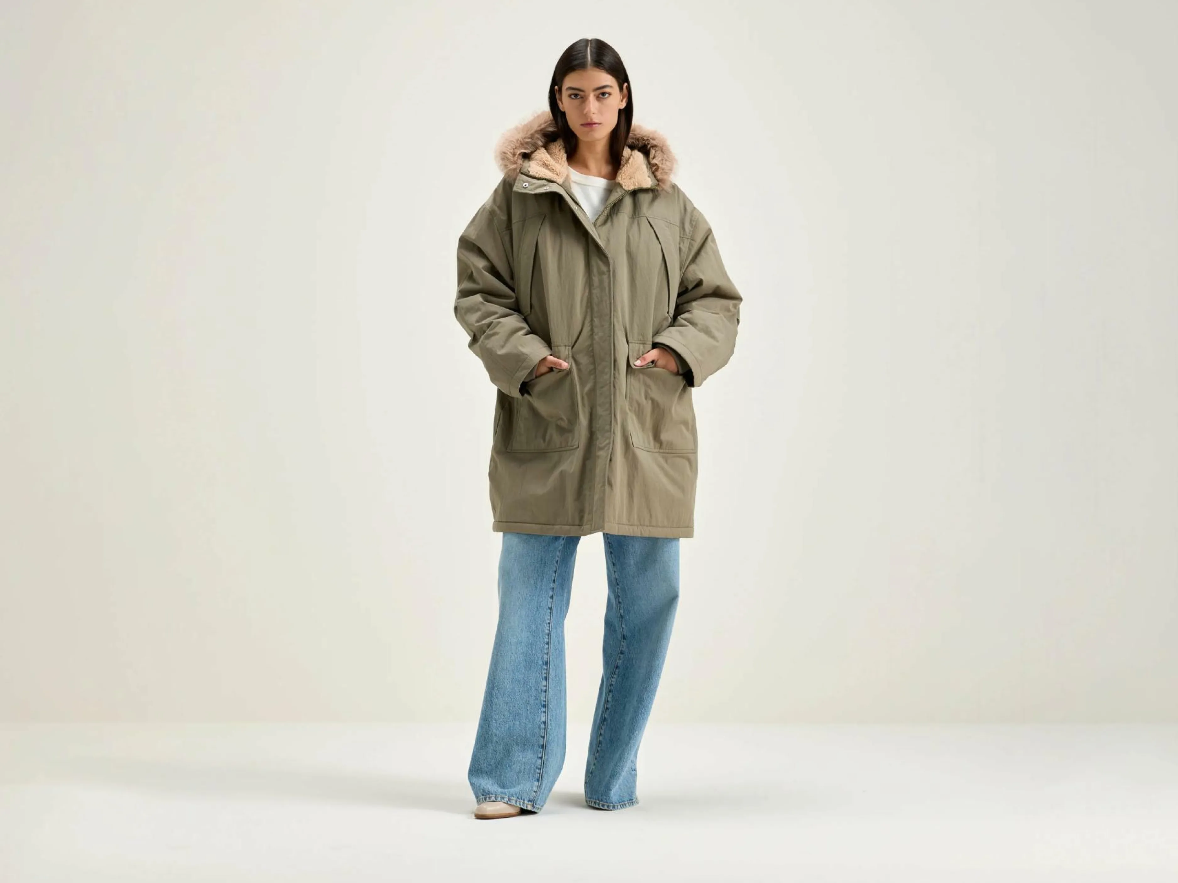 Manteaux & Vestes-Bellerose Parka Duffle Hoggar Dust