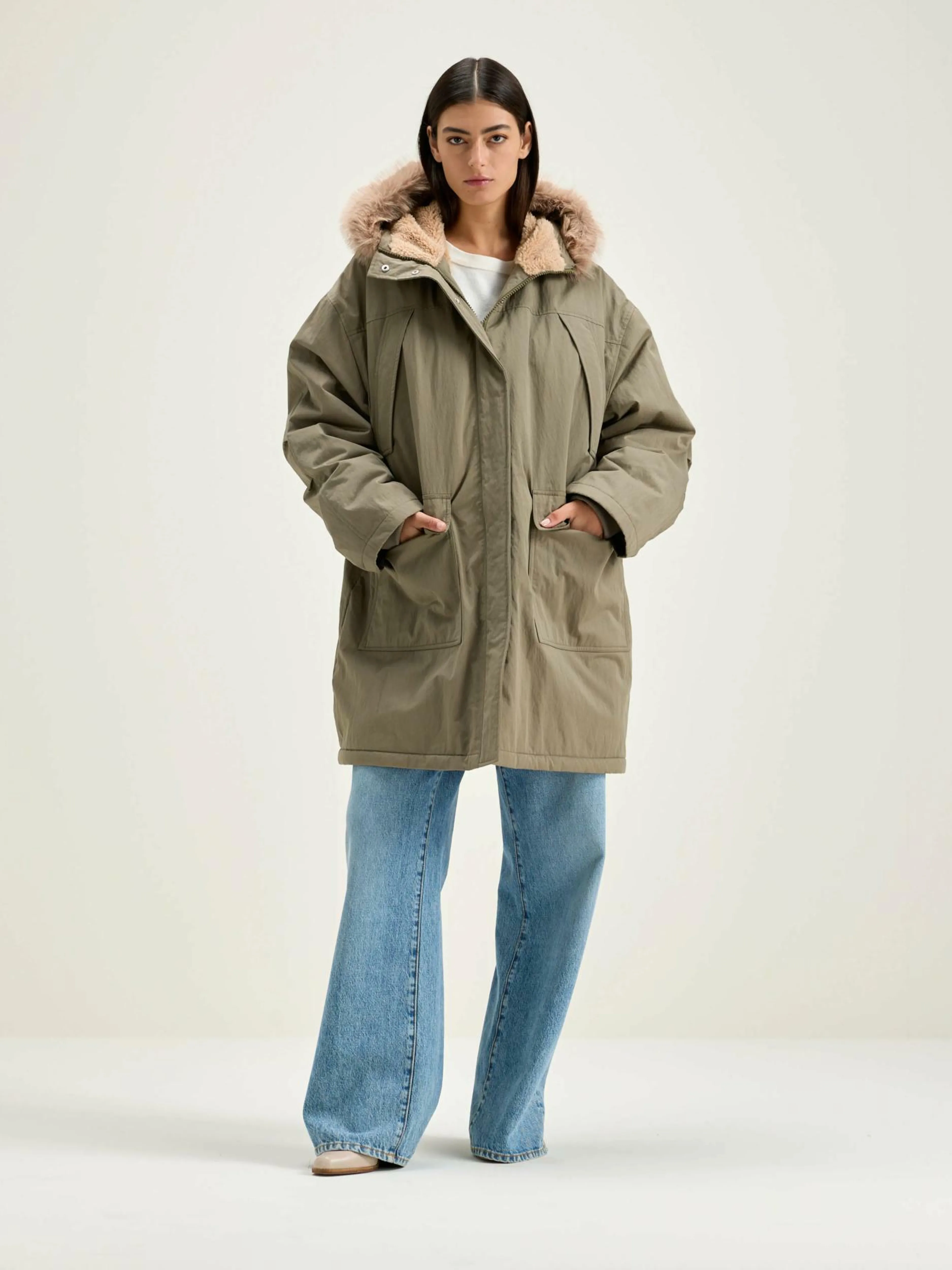 Manteaux & Vestes-Bellerose Parka Duffle Hoggar Dust