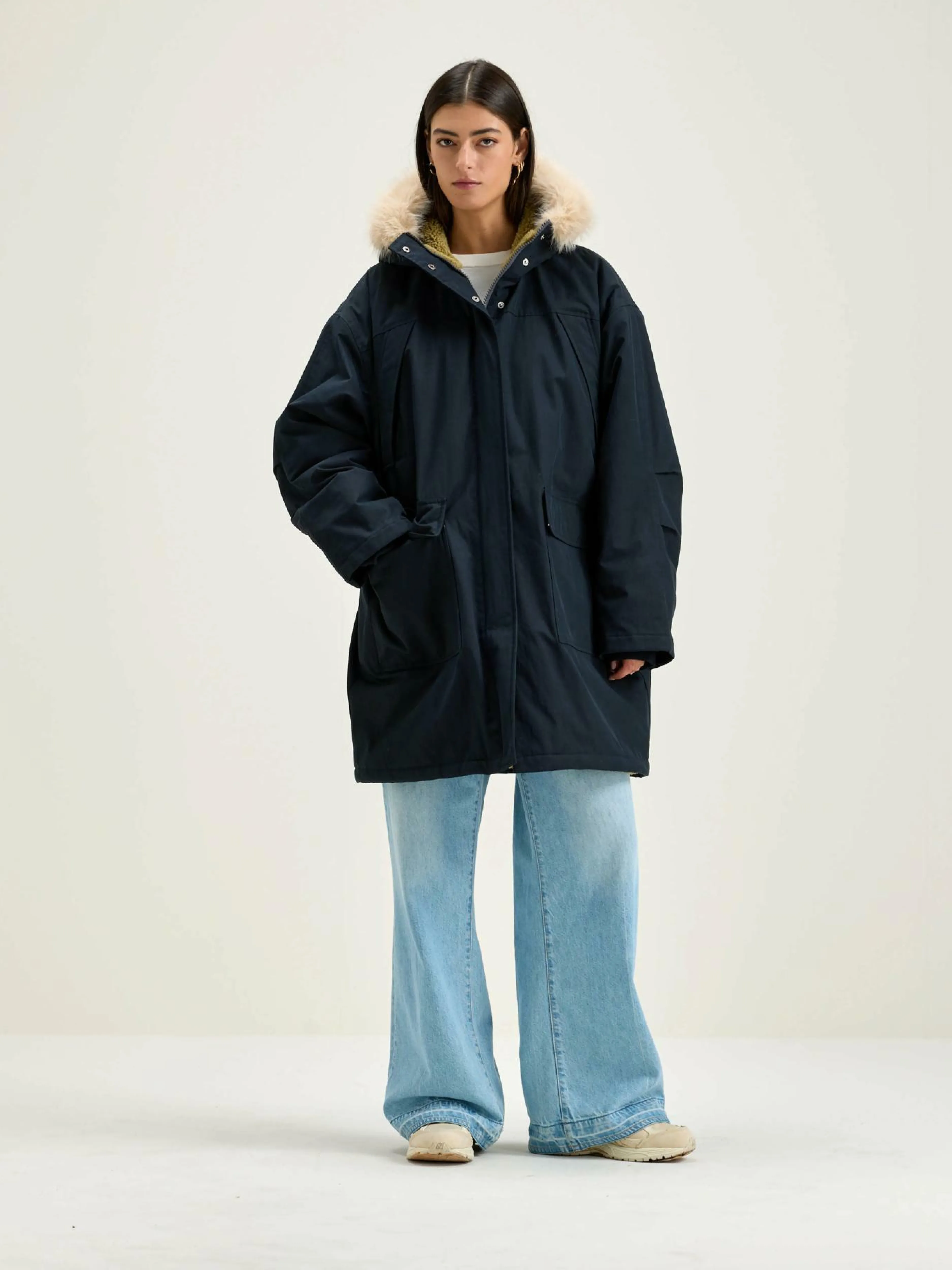 Manteaux & Vestes-Bellerose Parka Duffle Hoggar Navy