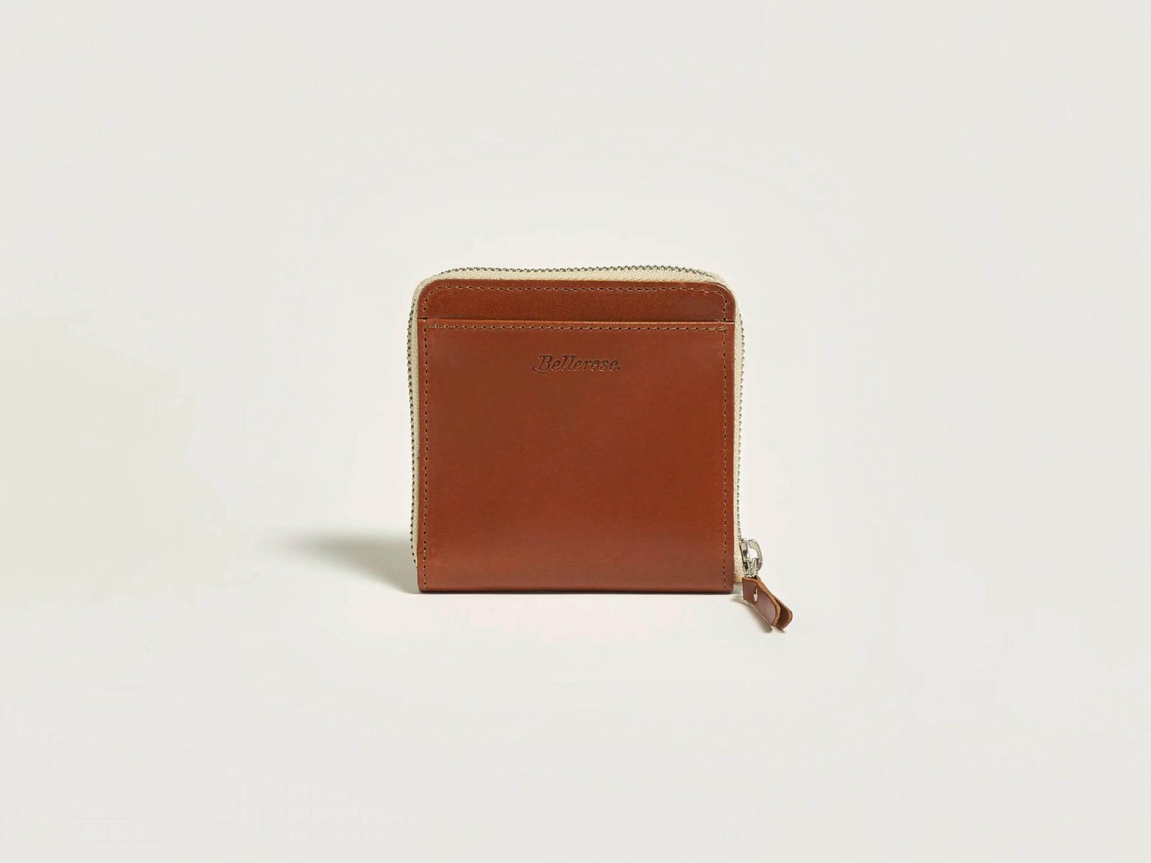 Petites Maroquineries-Bellerose Portefeuille Zippé Dolhar Cognac