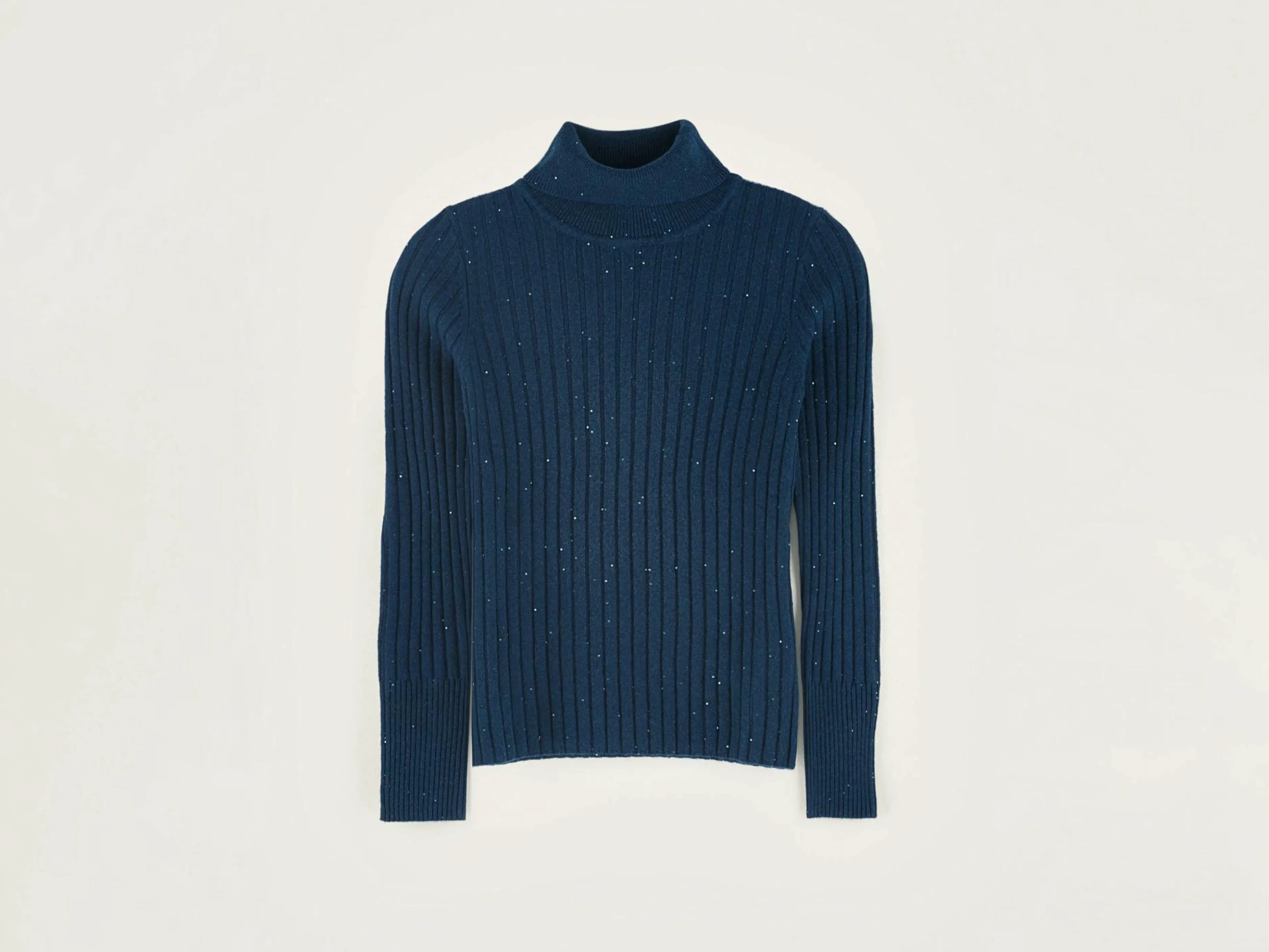 Mailles-Bellerose Pull Col Montant Ayre Blue jeans