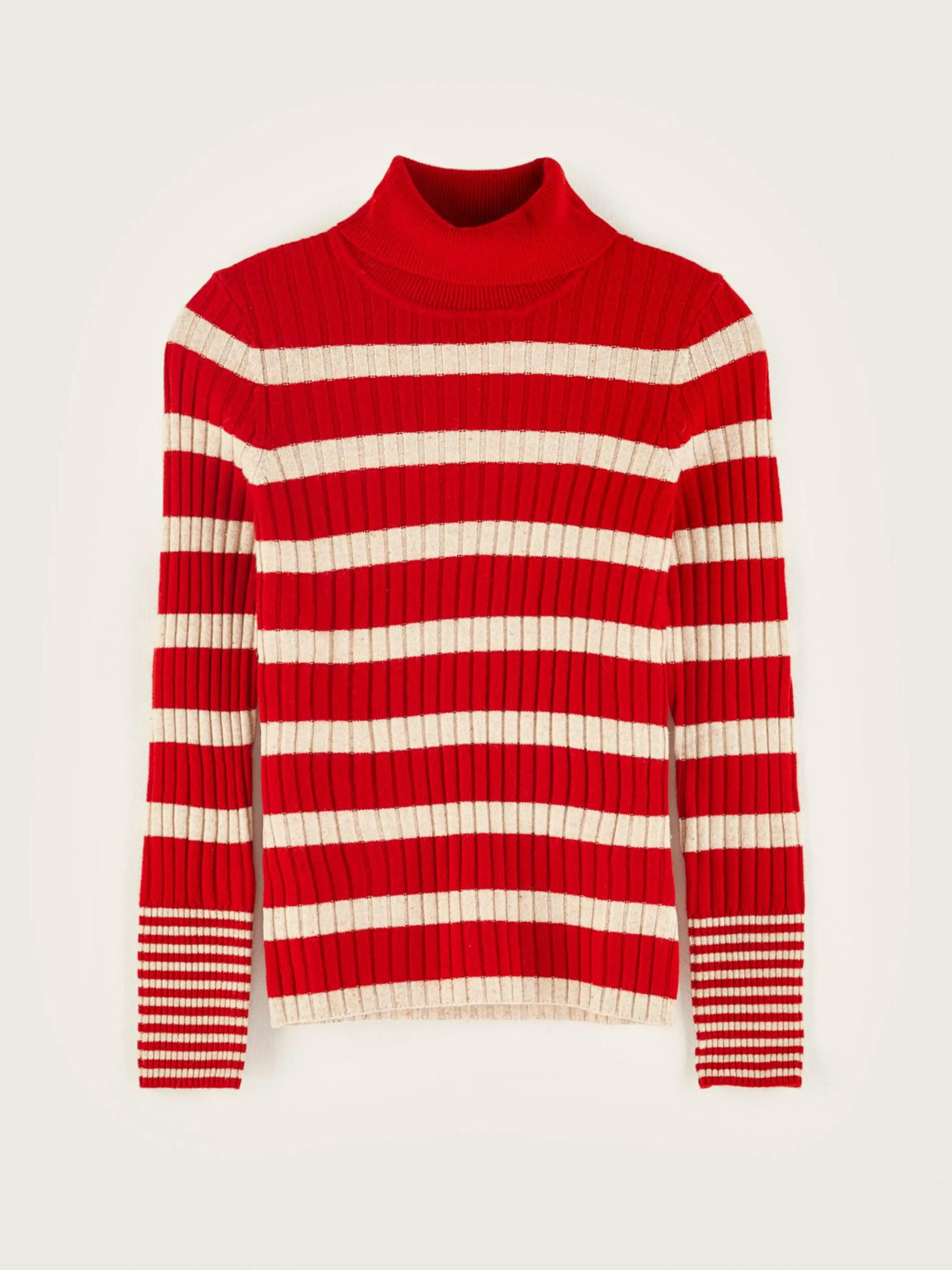 Mailles-Bellerose Pull Col Montant Ayre Fiesta / Sugarcane