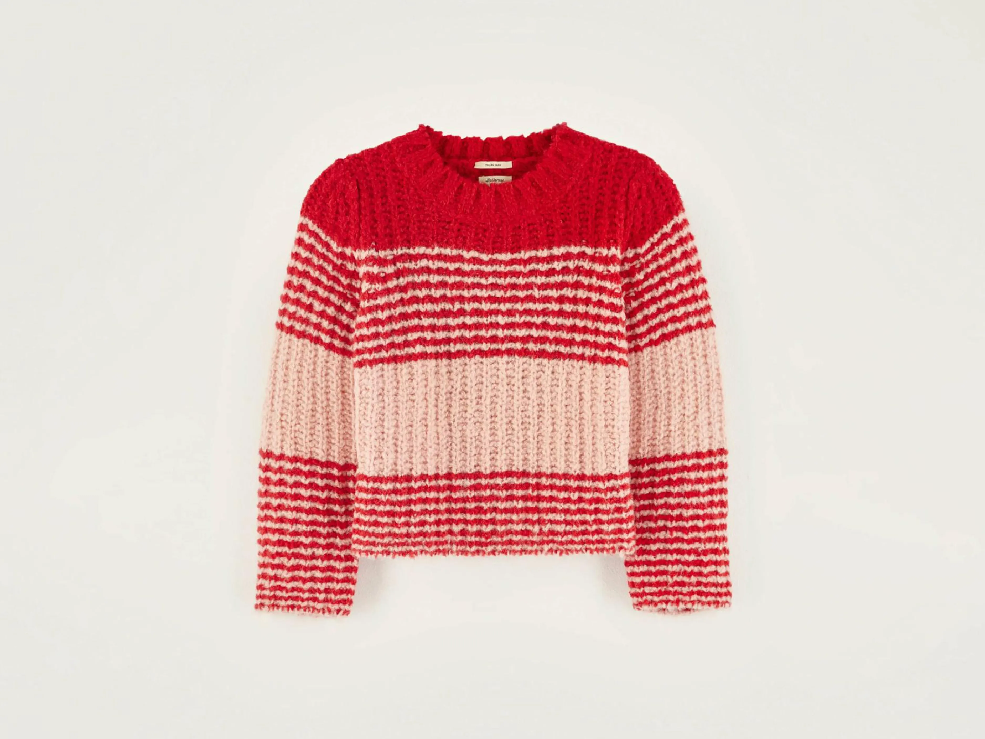 Mailles-Bellerose Pull Col Rond Agond Fiesta / Rosette