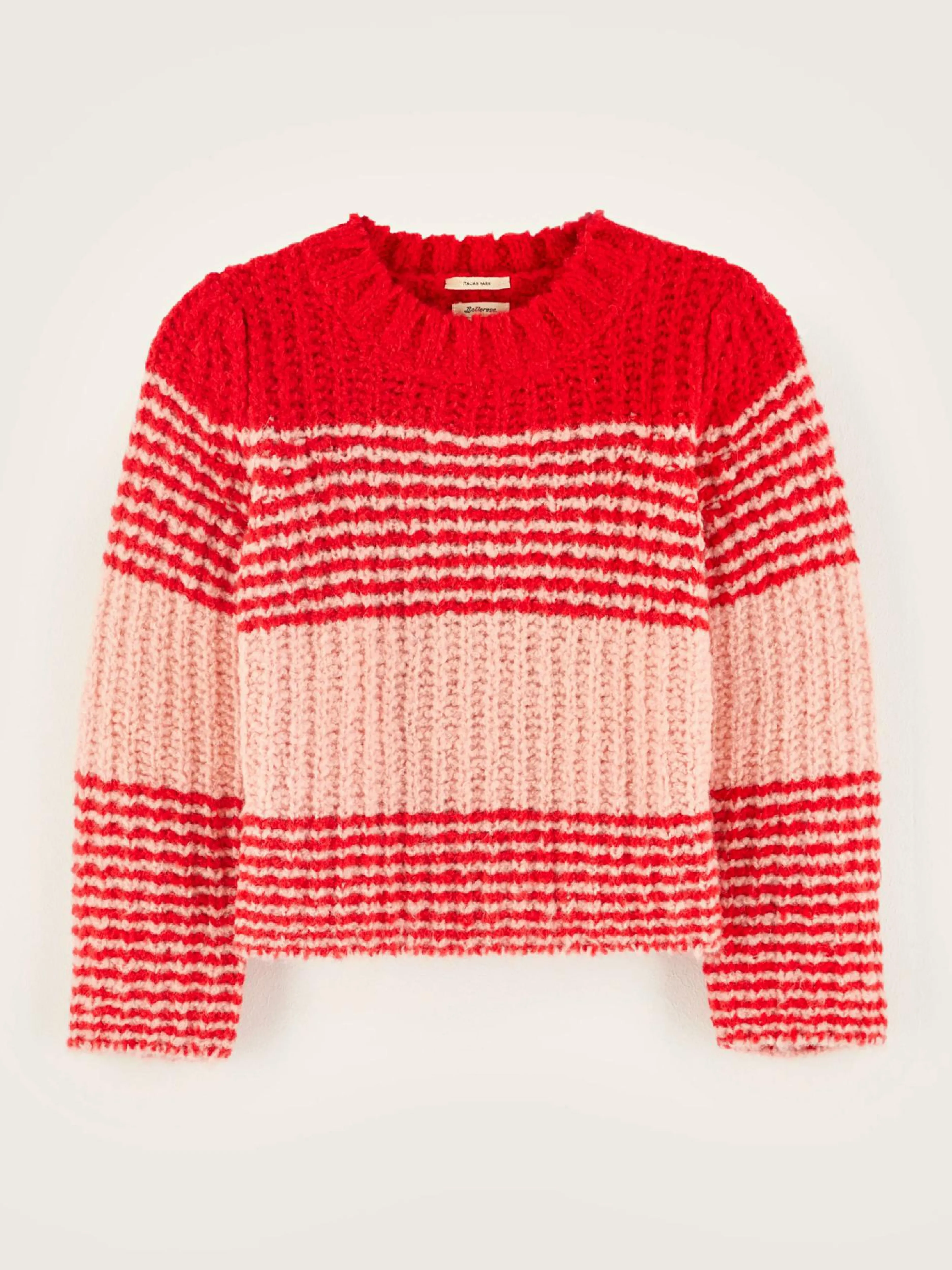 Mailles-Bellerose Pull Col Rond Agond Fiesta / Rosette