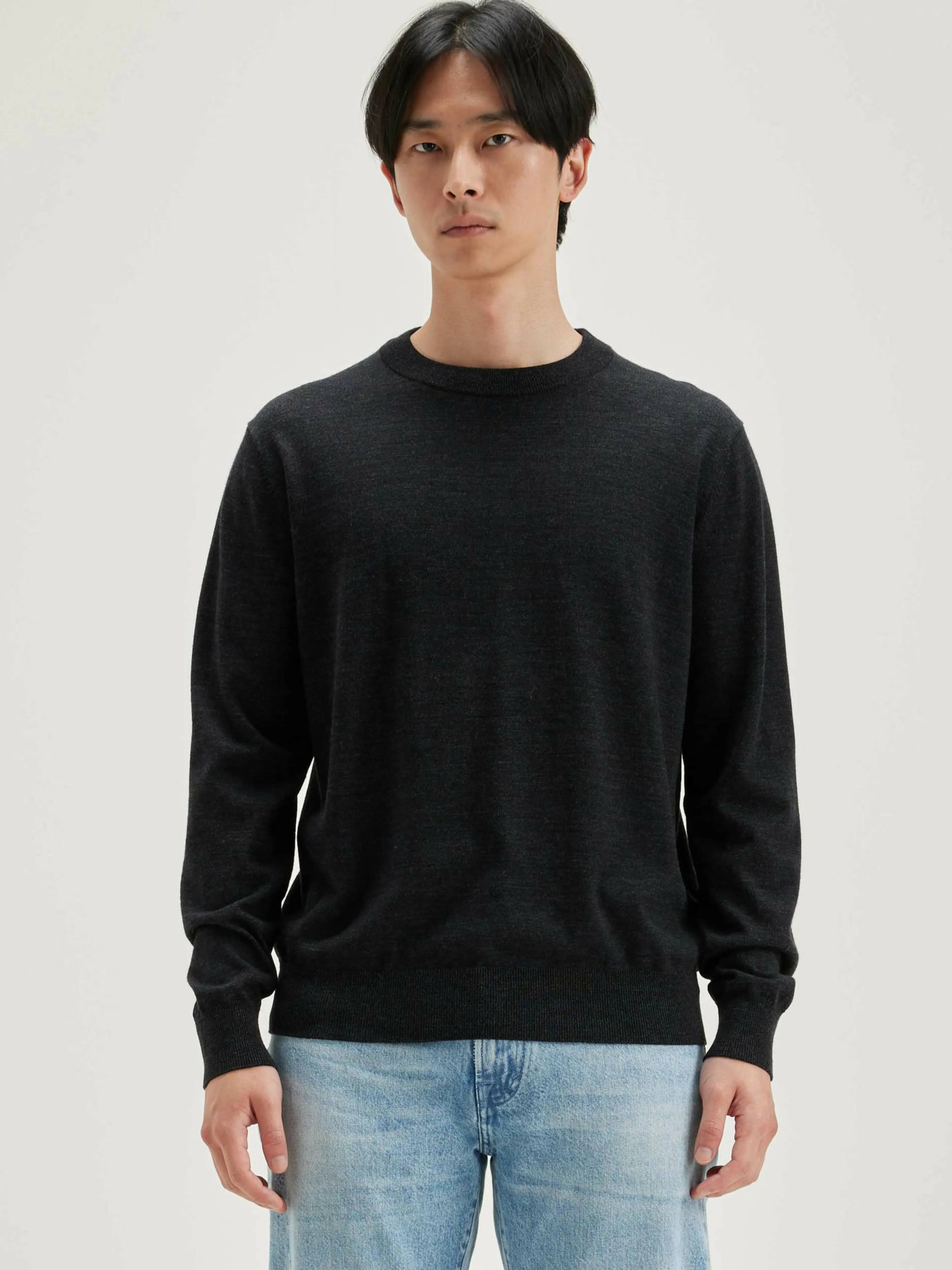 Mailles-Bellerose Pull Col Rond Dilliv Off black