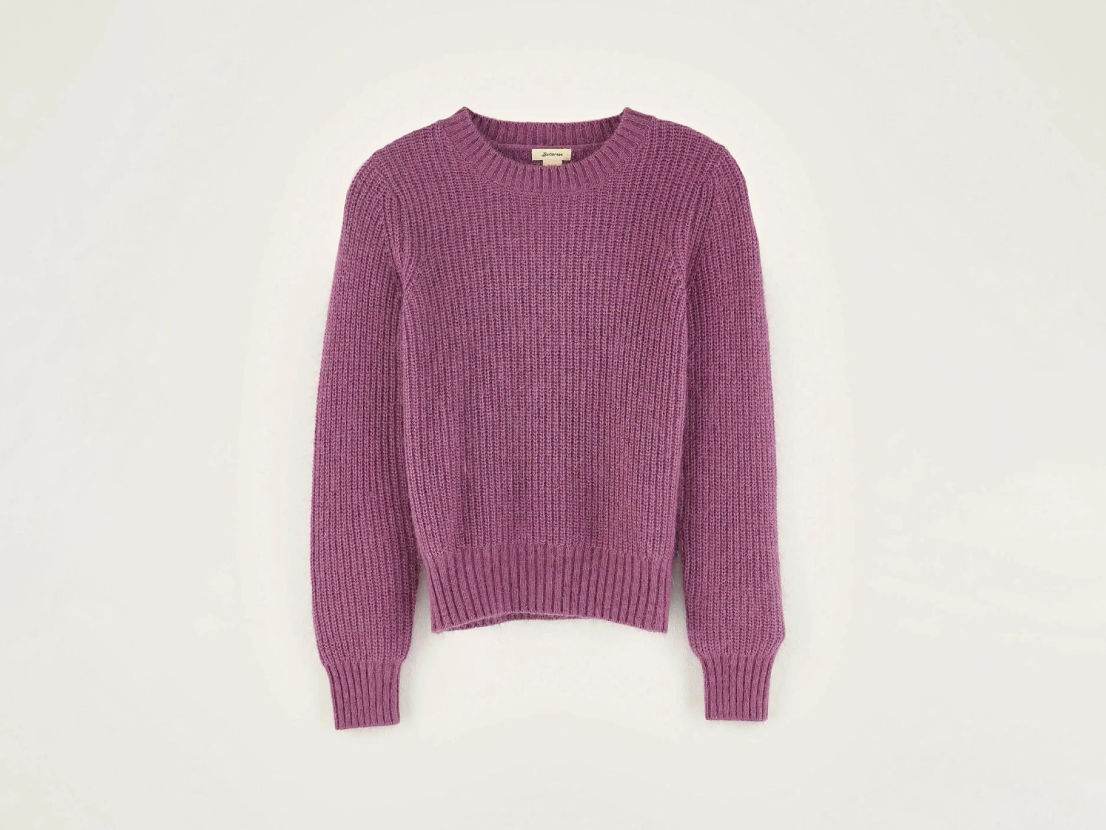 Mailles-Bellerose Pull Col Rond Diot Lychee