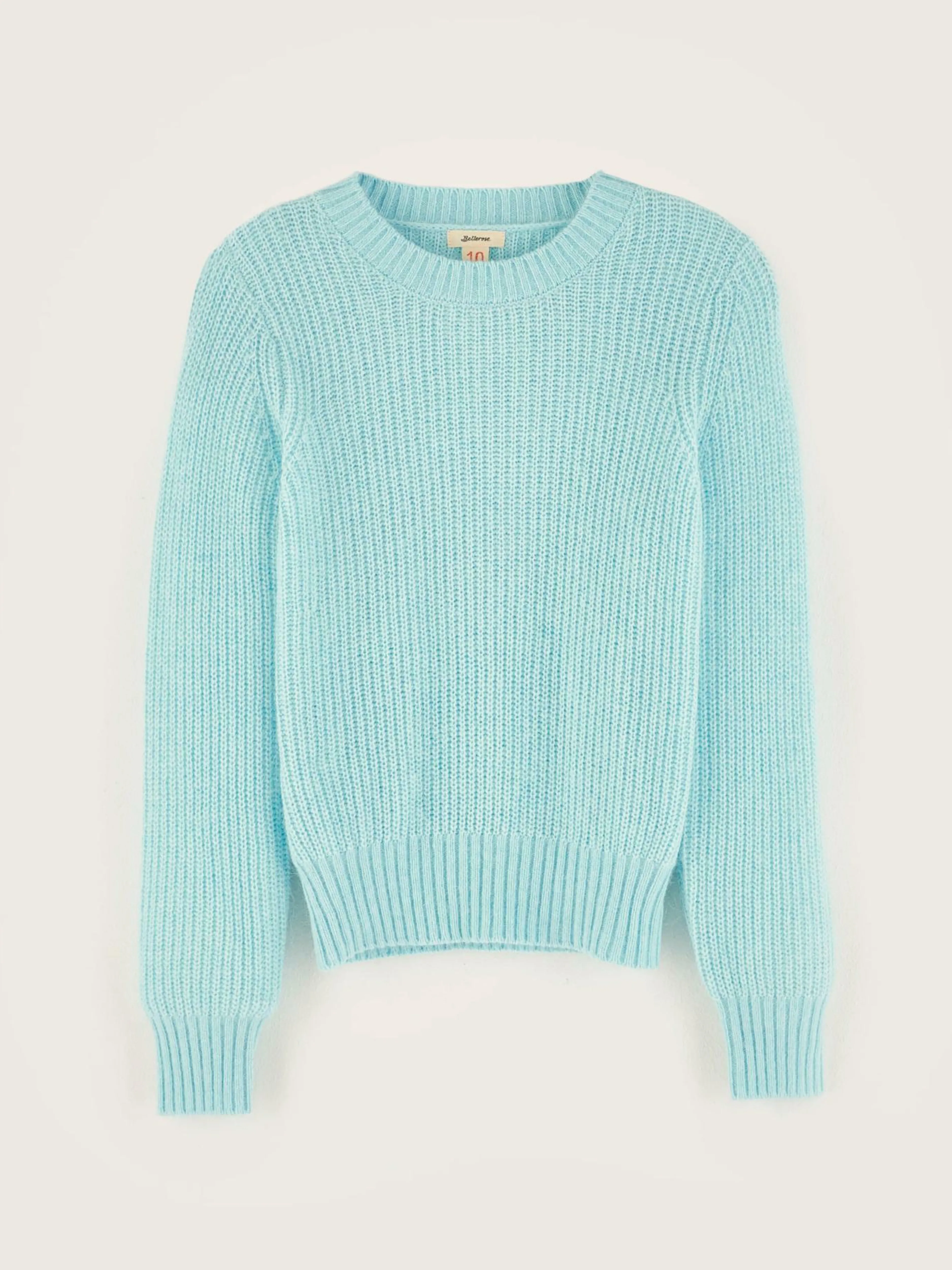 Mailles-Bellerose Pull Col Rond Diot Glacier