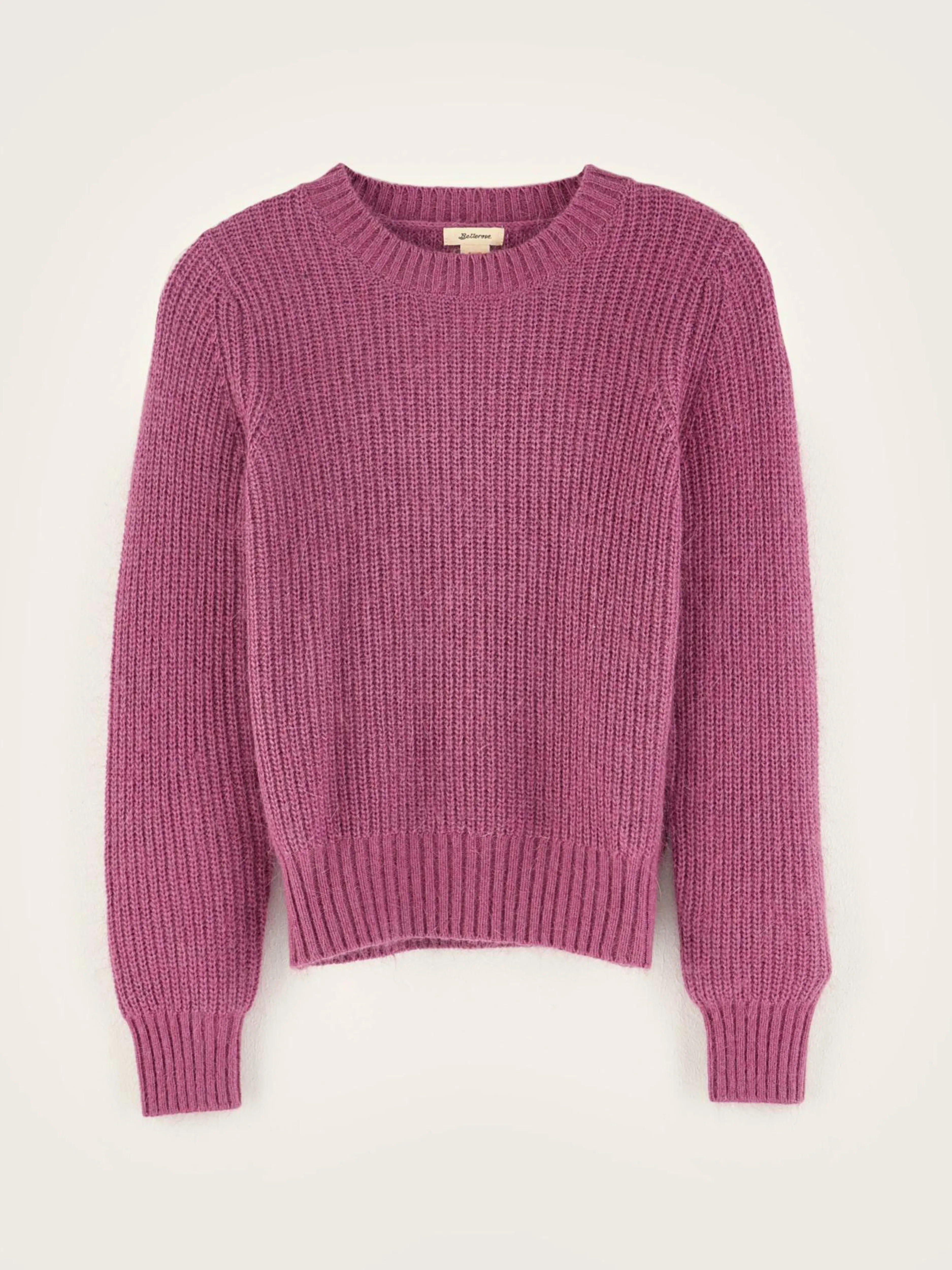Mailles-Bellerose Pull Col Rond Diot Lychee