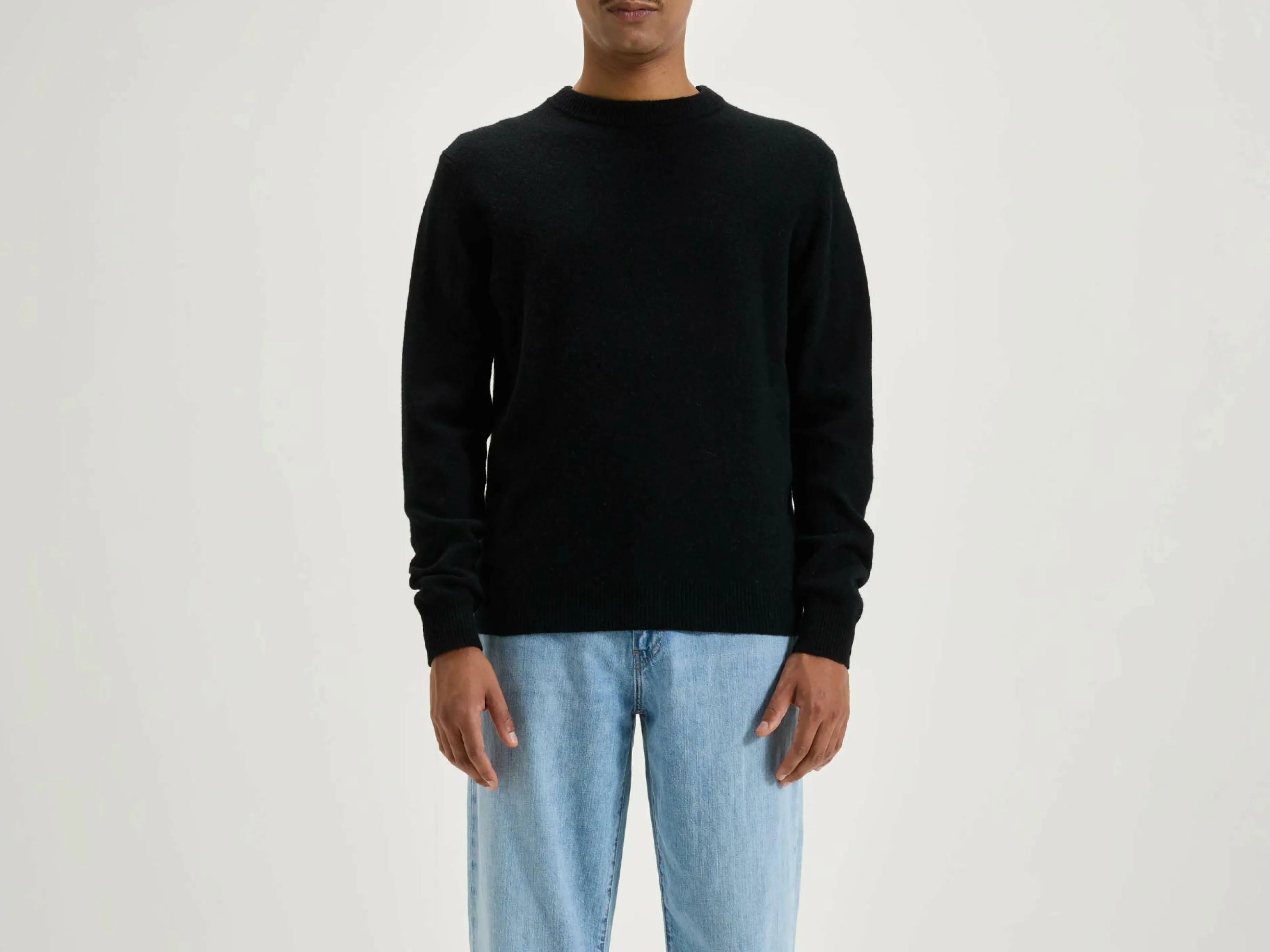 Mailles-Bellerose Pull Col Rond Donoon Black