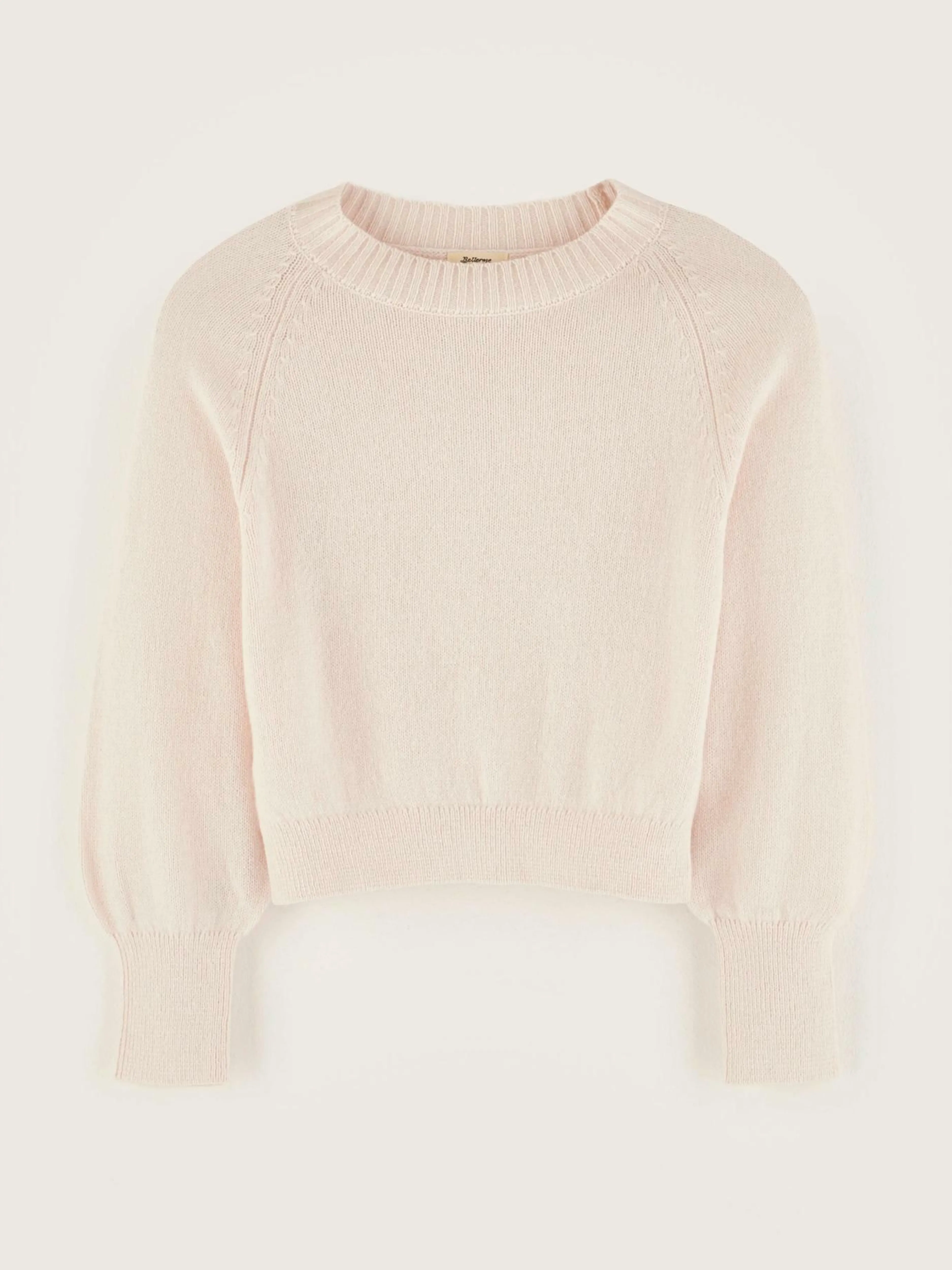 Mailles-Bellerose Pull Col Rond Gimza Cotton candy