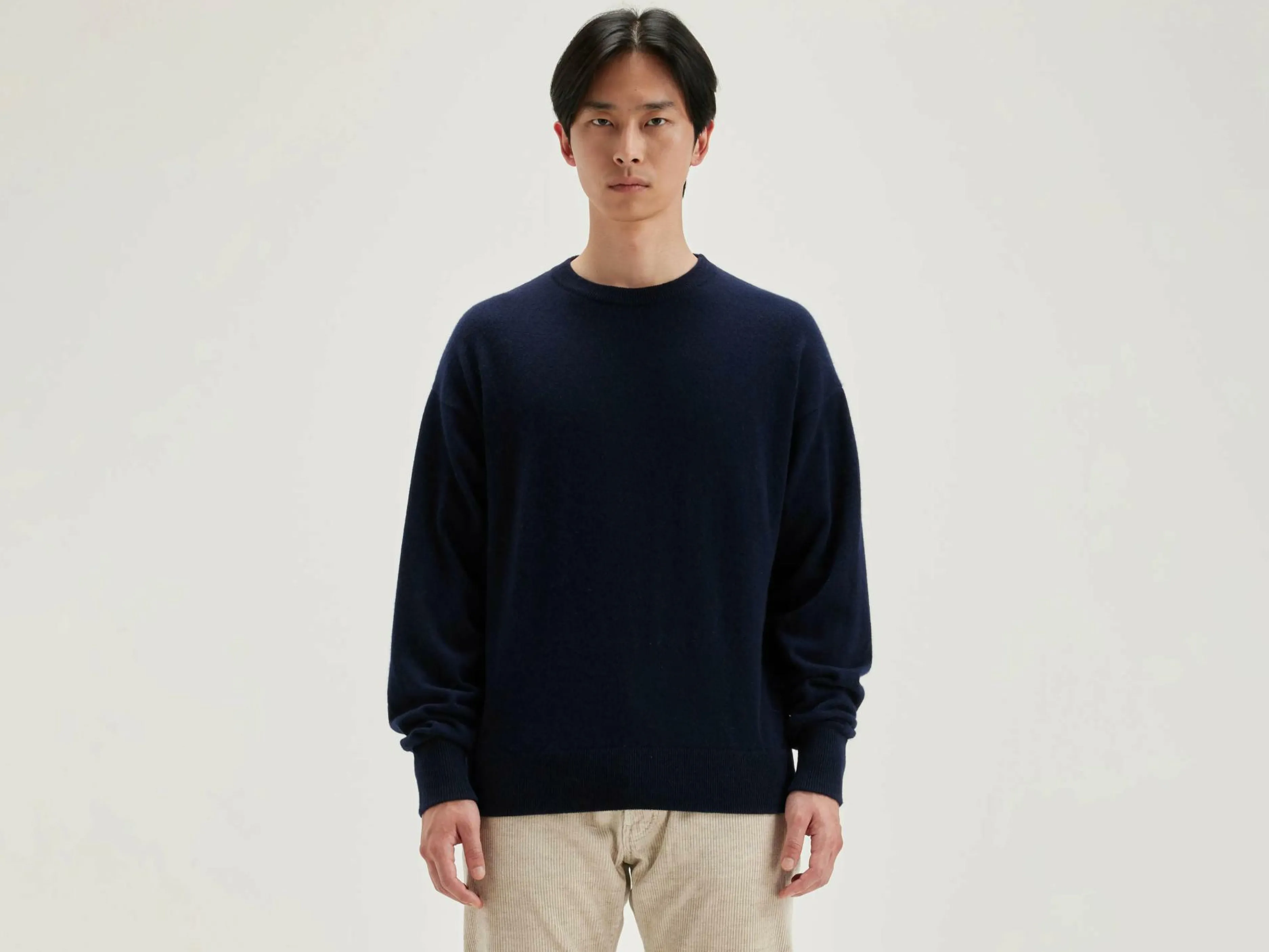 Mailles-Bellerose Pull Col Rond Slamy Navy