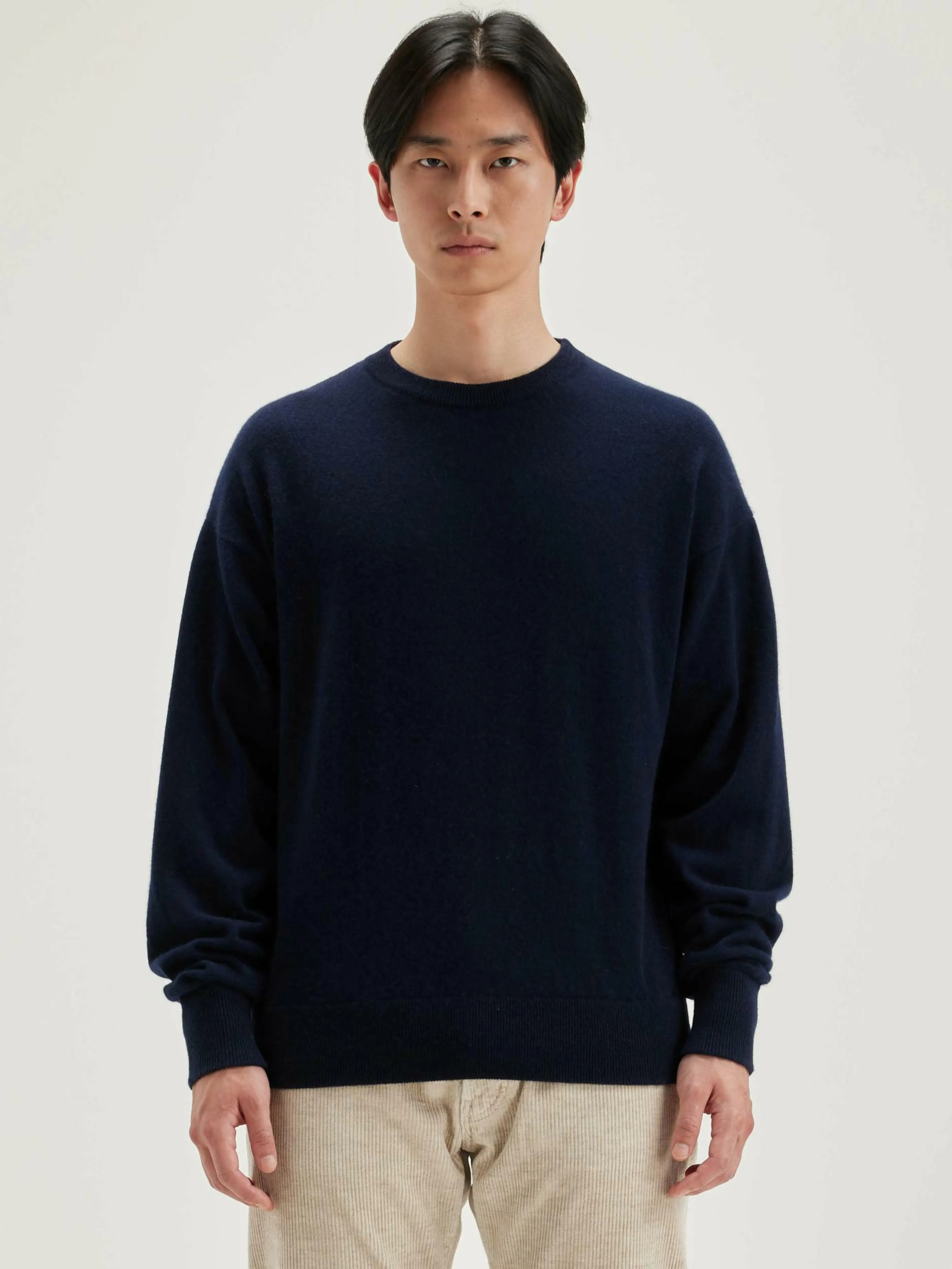 Mailles-Bellerose Pull Col Rond Slamy Navy