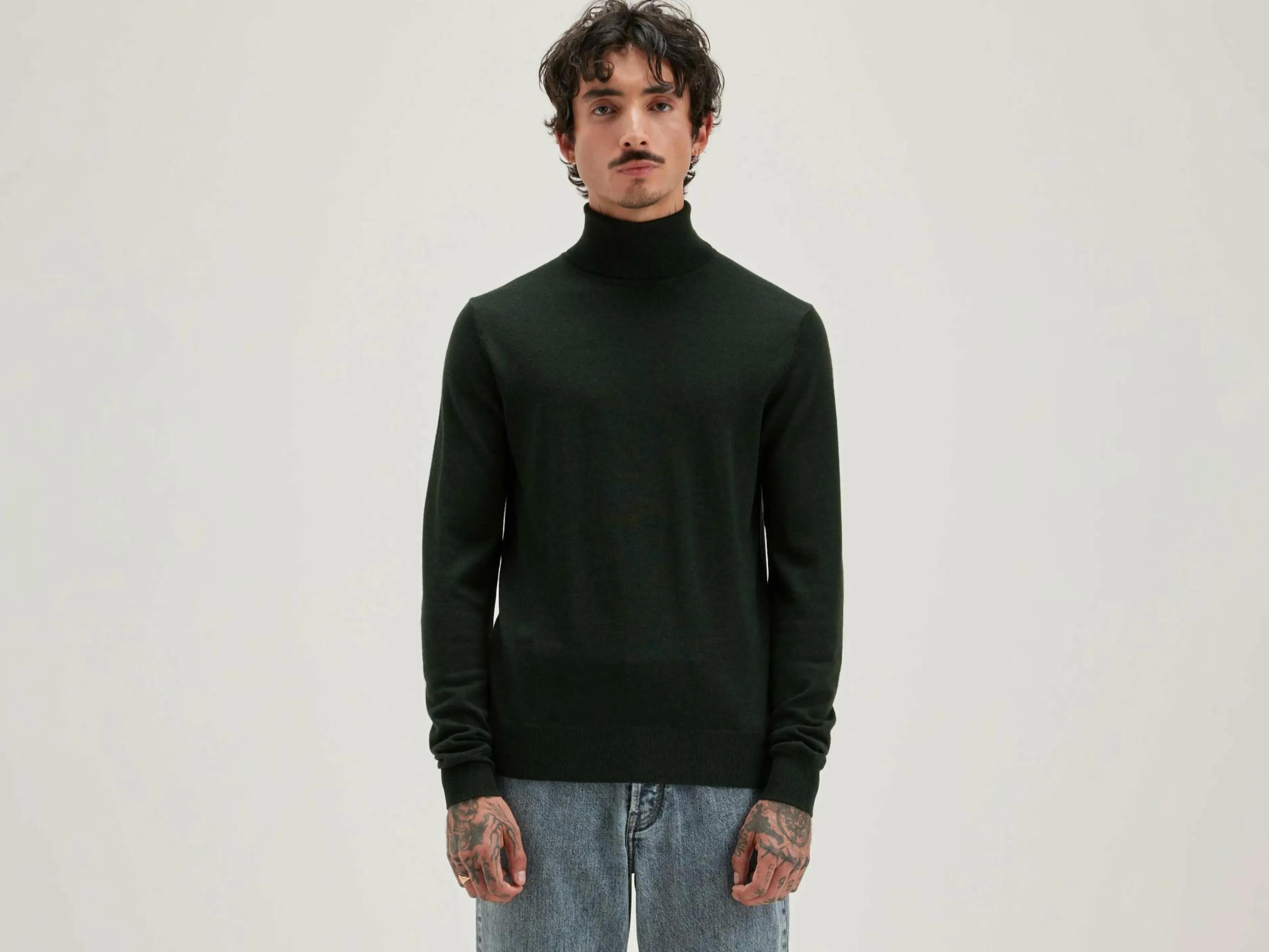 Mailles-Bellerose Pull Col Roulé Dilor Forest